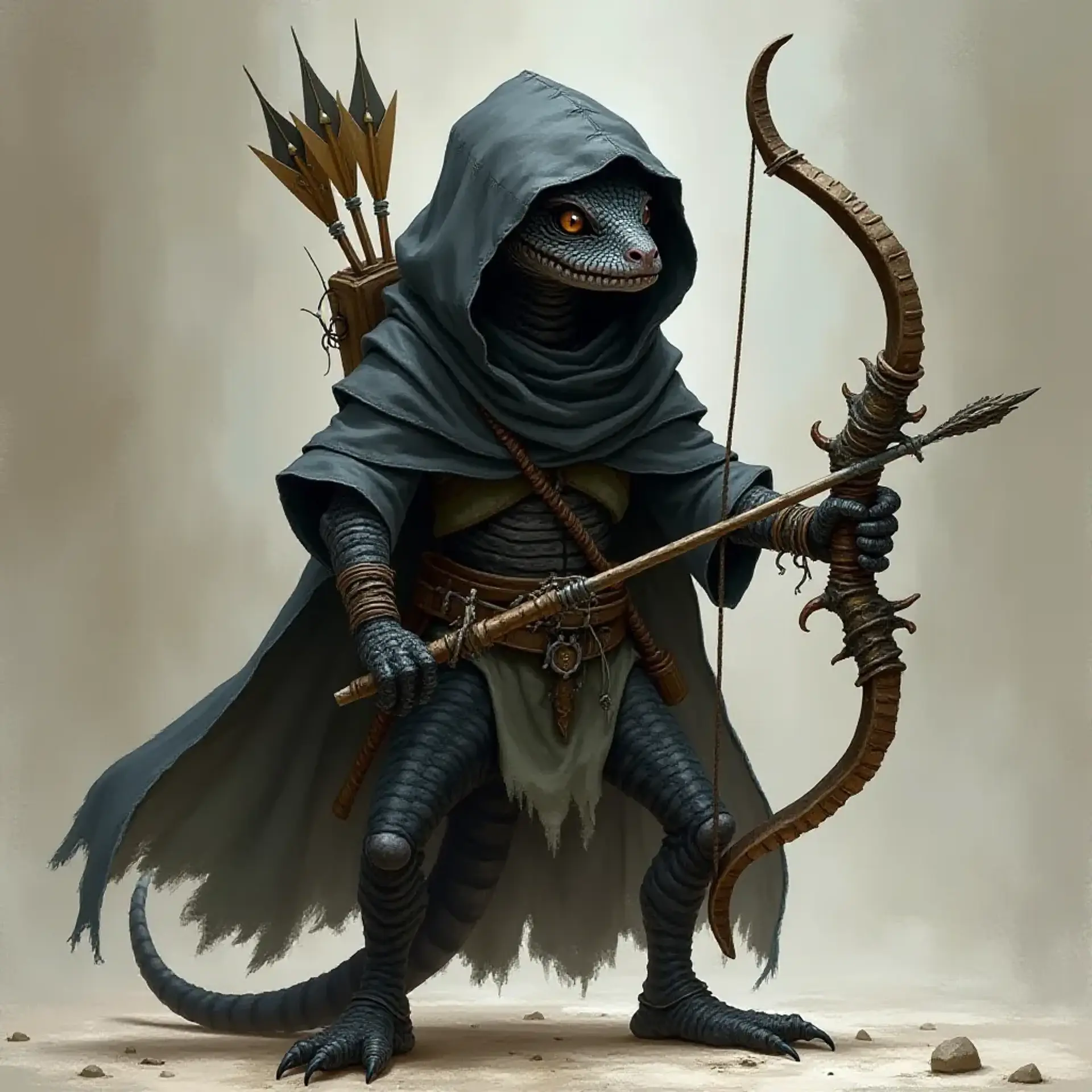 Kobold Archer of Arcarron - AI-generated fantasy Monster