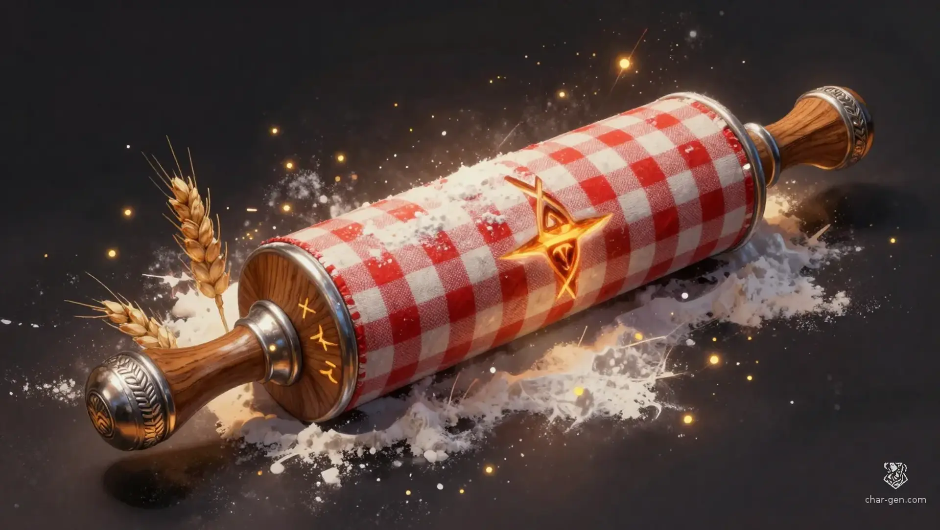 Ovenhart Family Hearth-Roller - AI-generated fantasy Magic Item