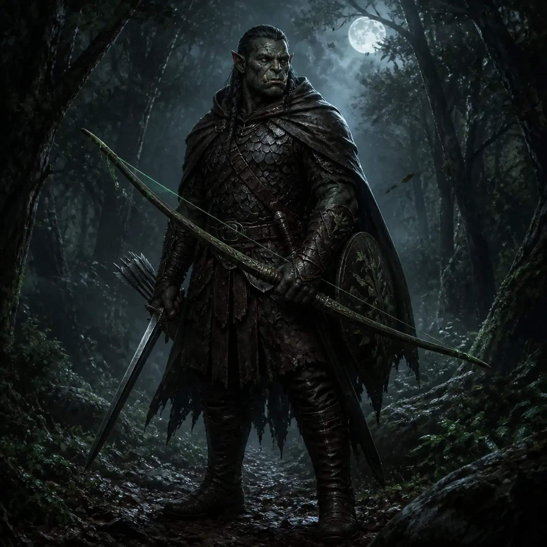 Brok Gloamstalker - AI-generated fantasy Character