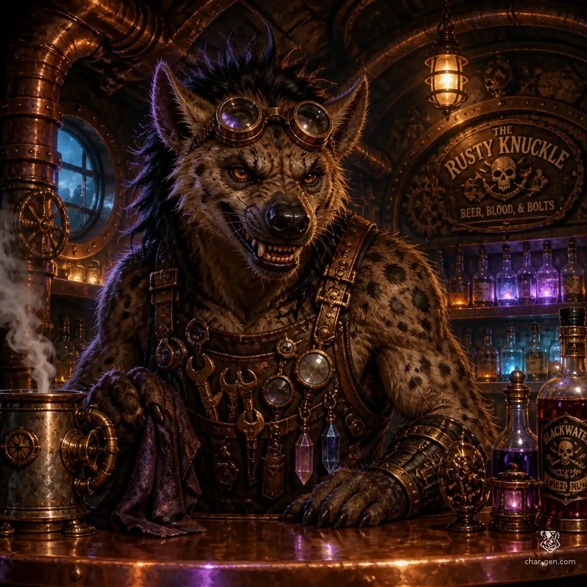 The Static Eel - AI-generated fantasy Tavern
