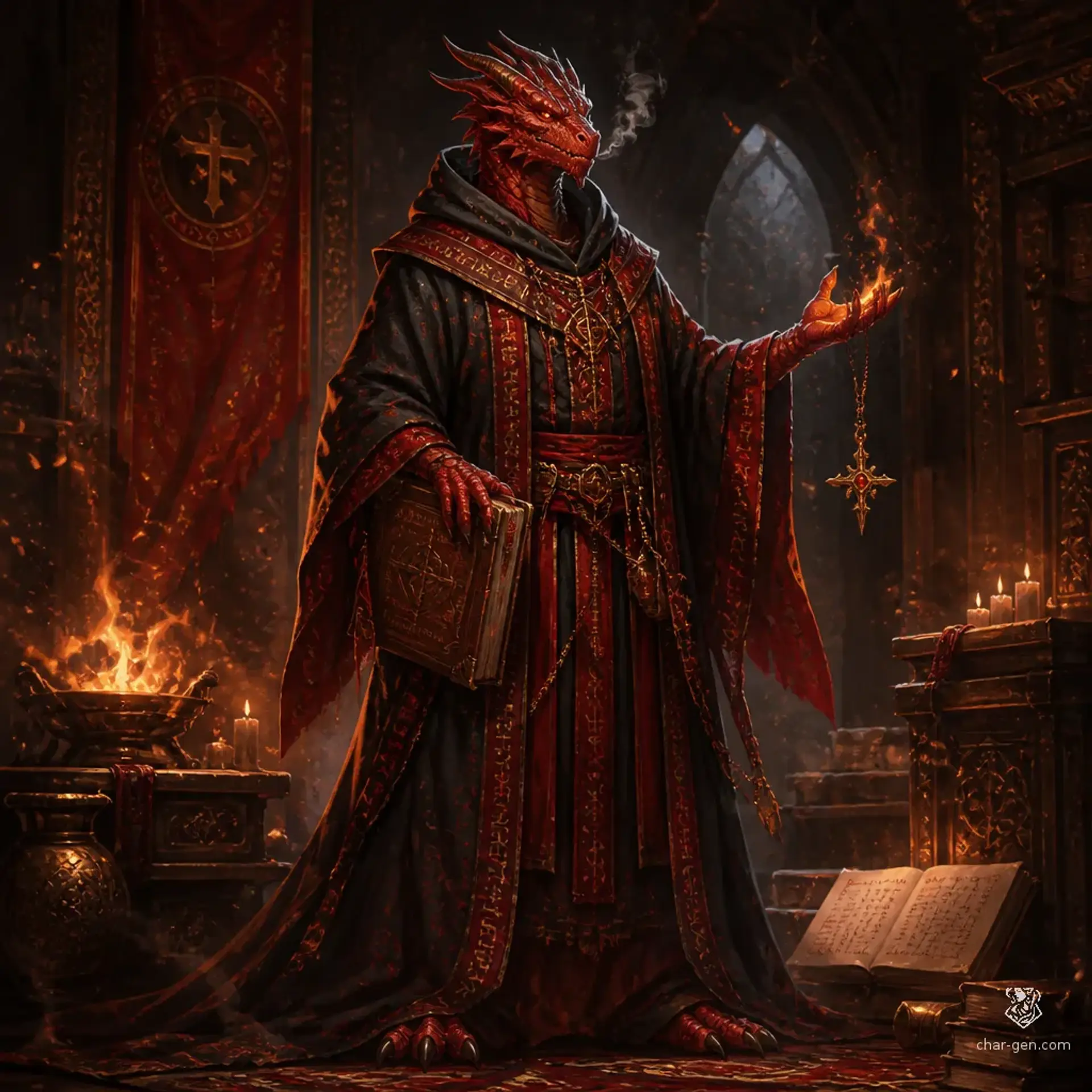 Ostroye Sopernichestvo - AI-generated fantasy Character