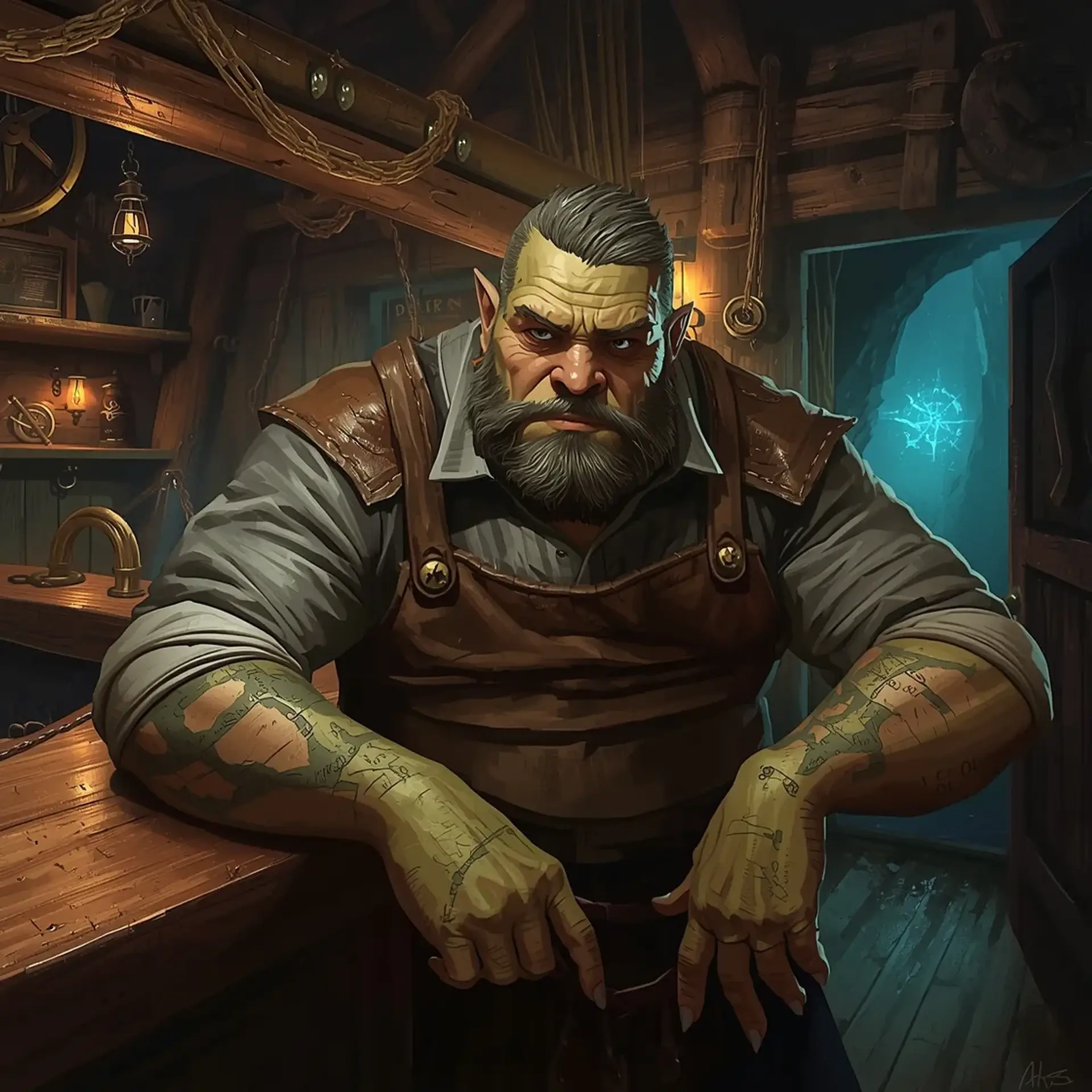 The Barnacle's Breach - AI-generated fantasy Tavern