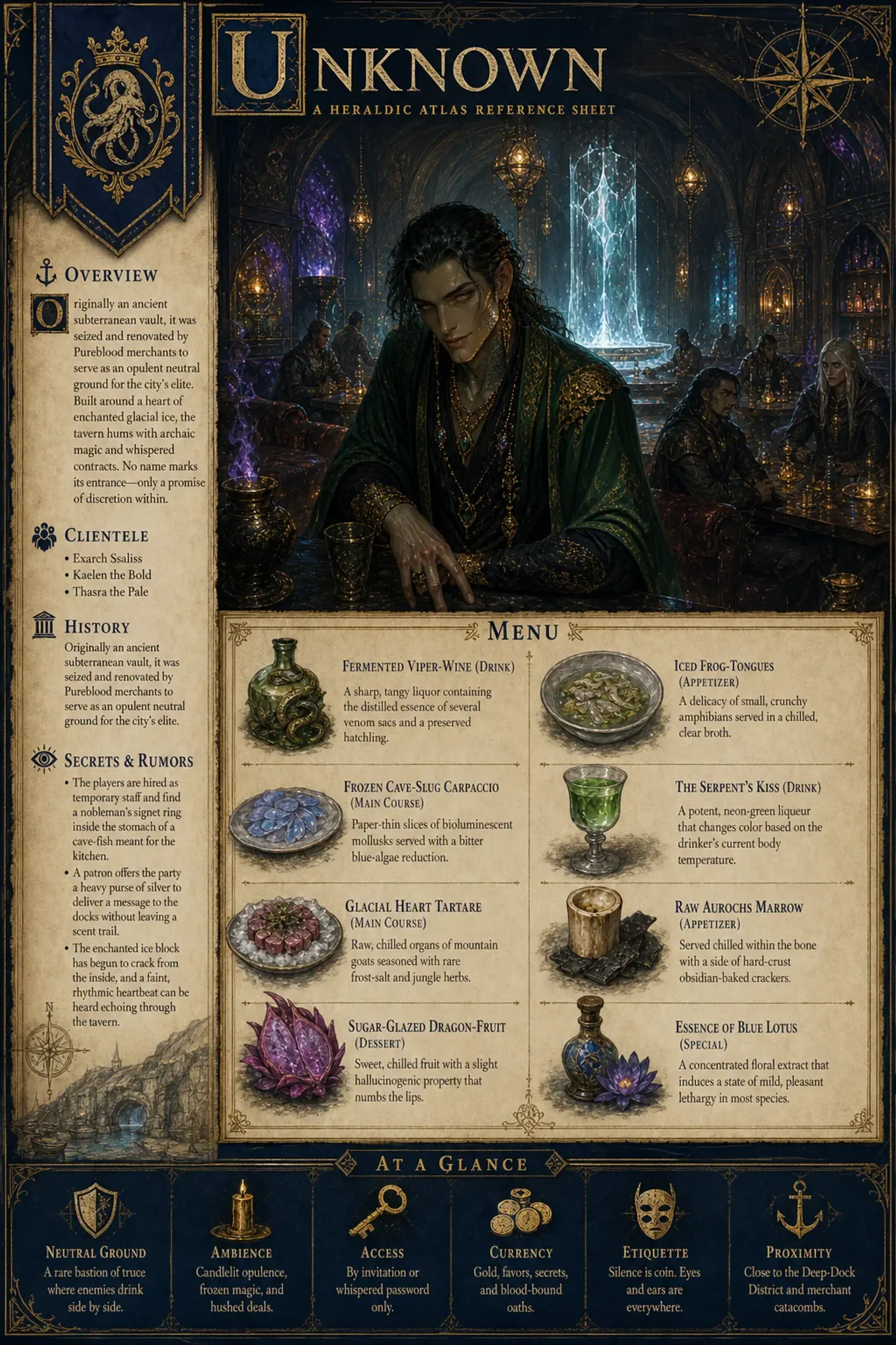 Tavern Sheet