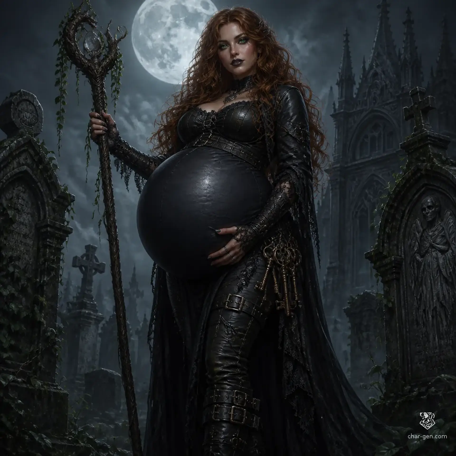 Claire McAllister - AI-generated fantasy Character