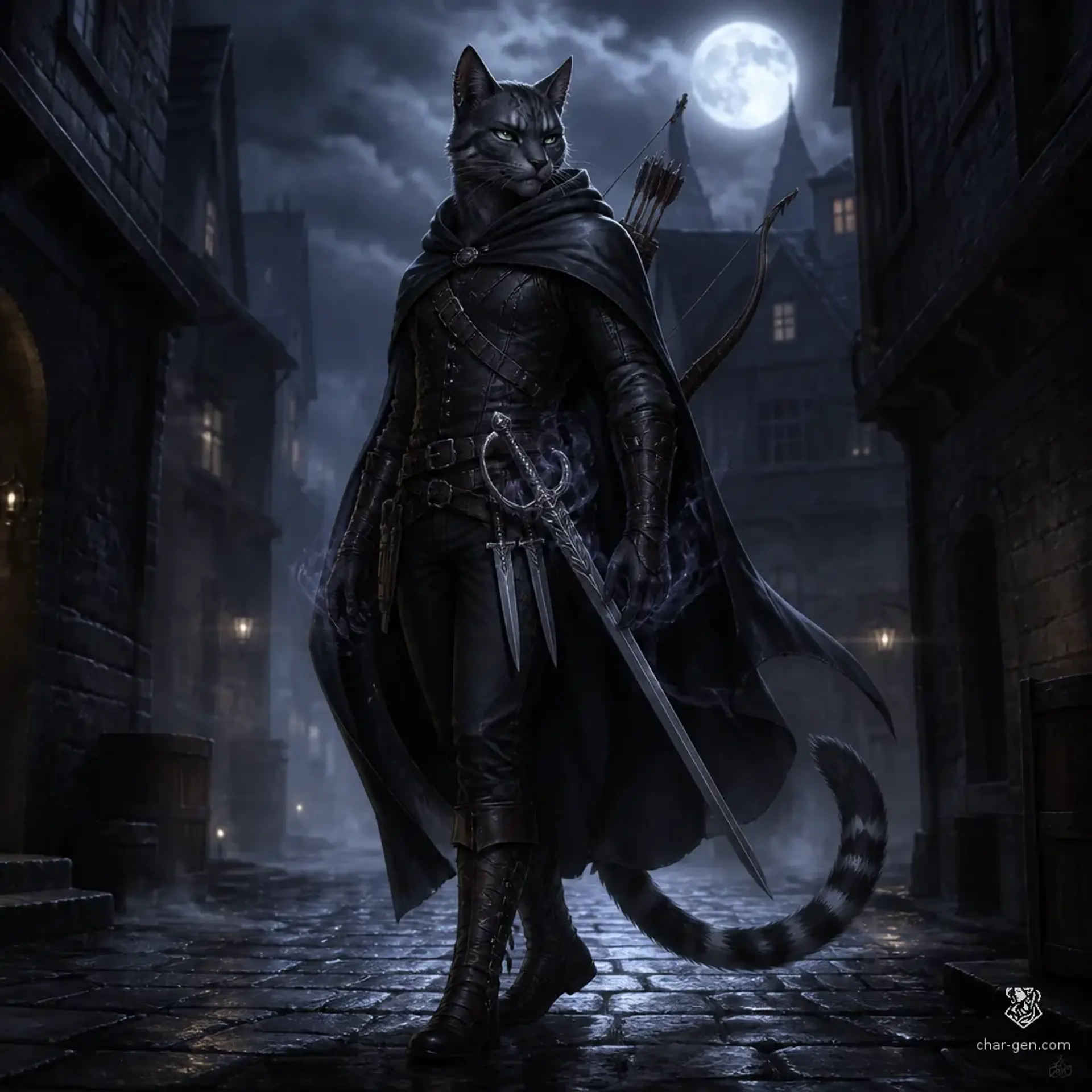 Nisque - AI-generated fantasy Character