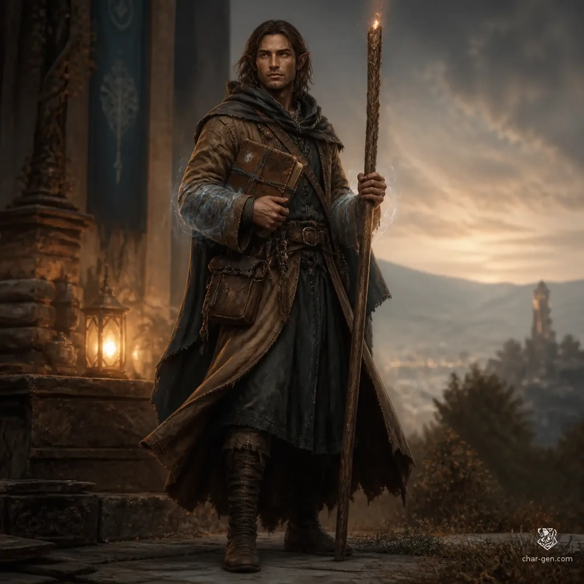 Saran Keld - AI-generated fantasy Character