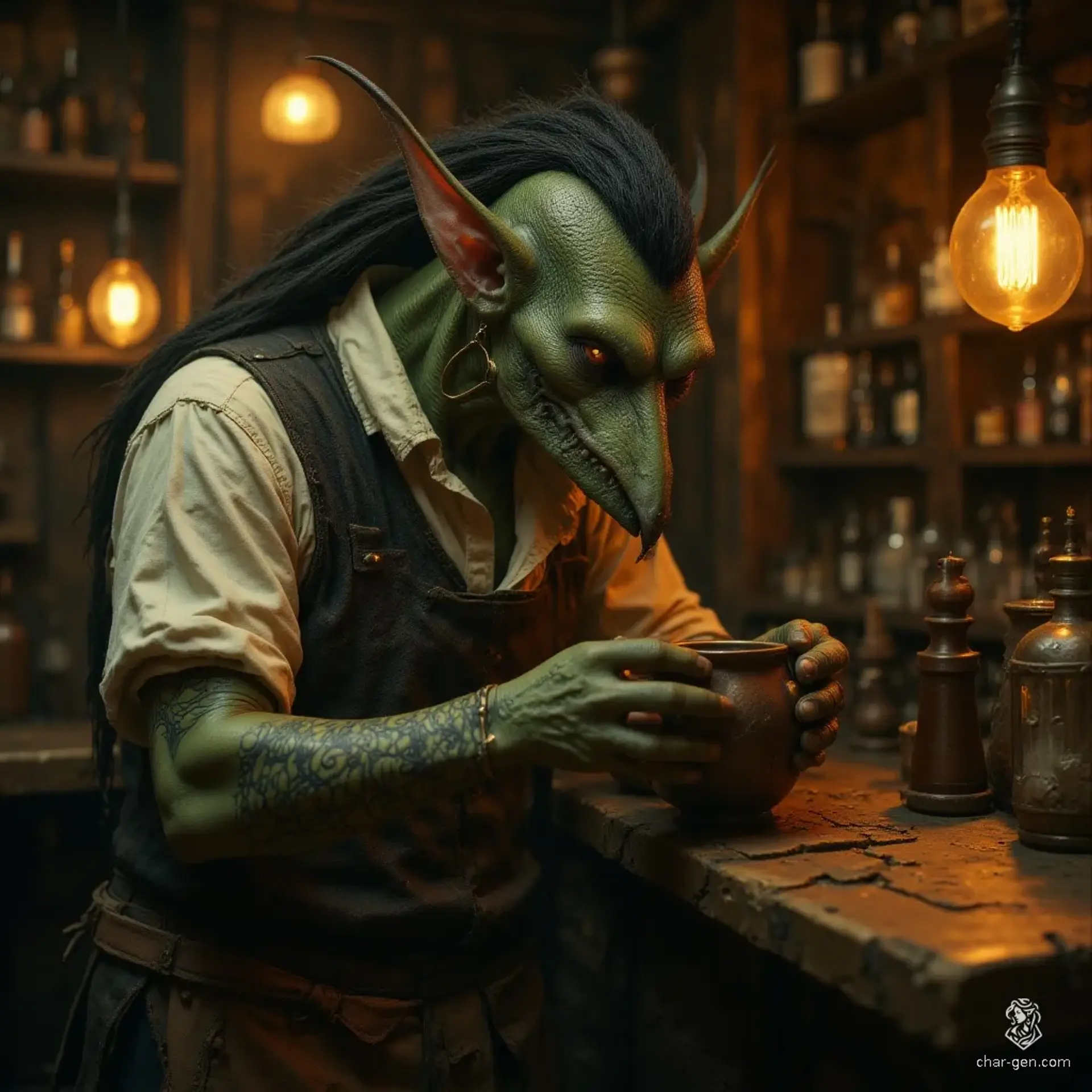 The Mangrove Lantern - AI-generated fantasy Tavern