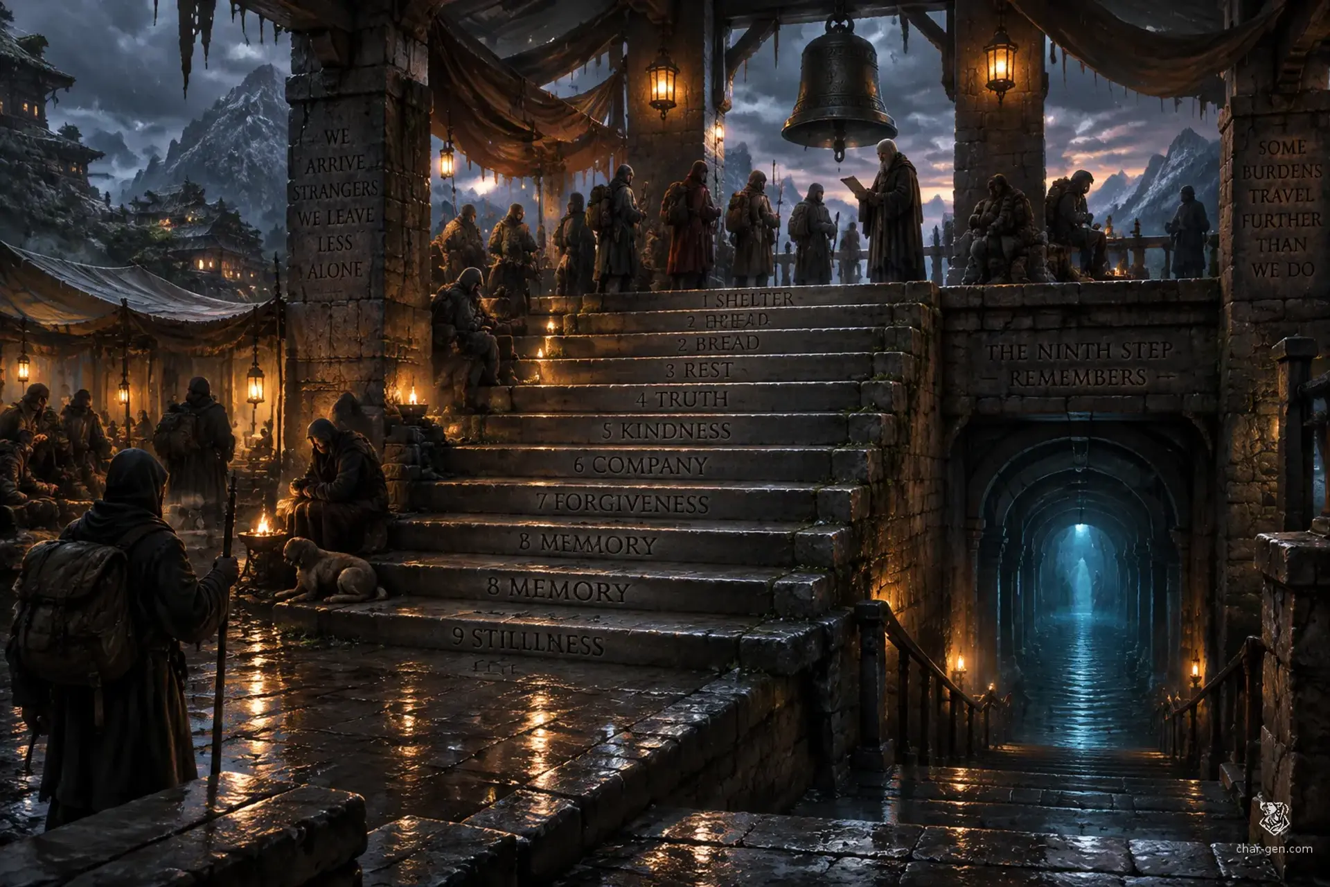The Bell Beneath Nine Steps
