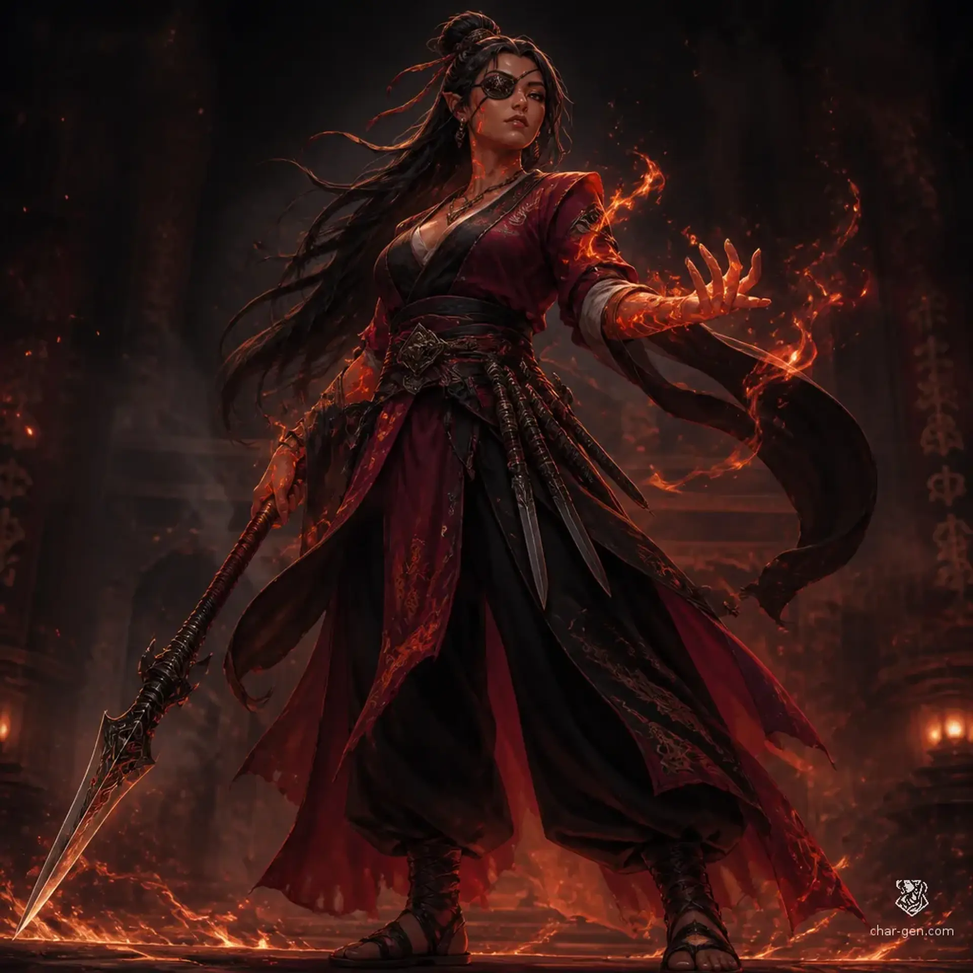 Hua Mei - AI-generated fantasy Character