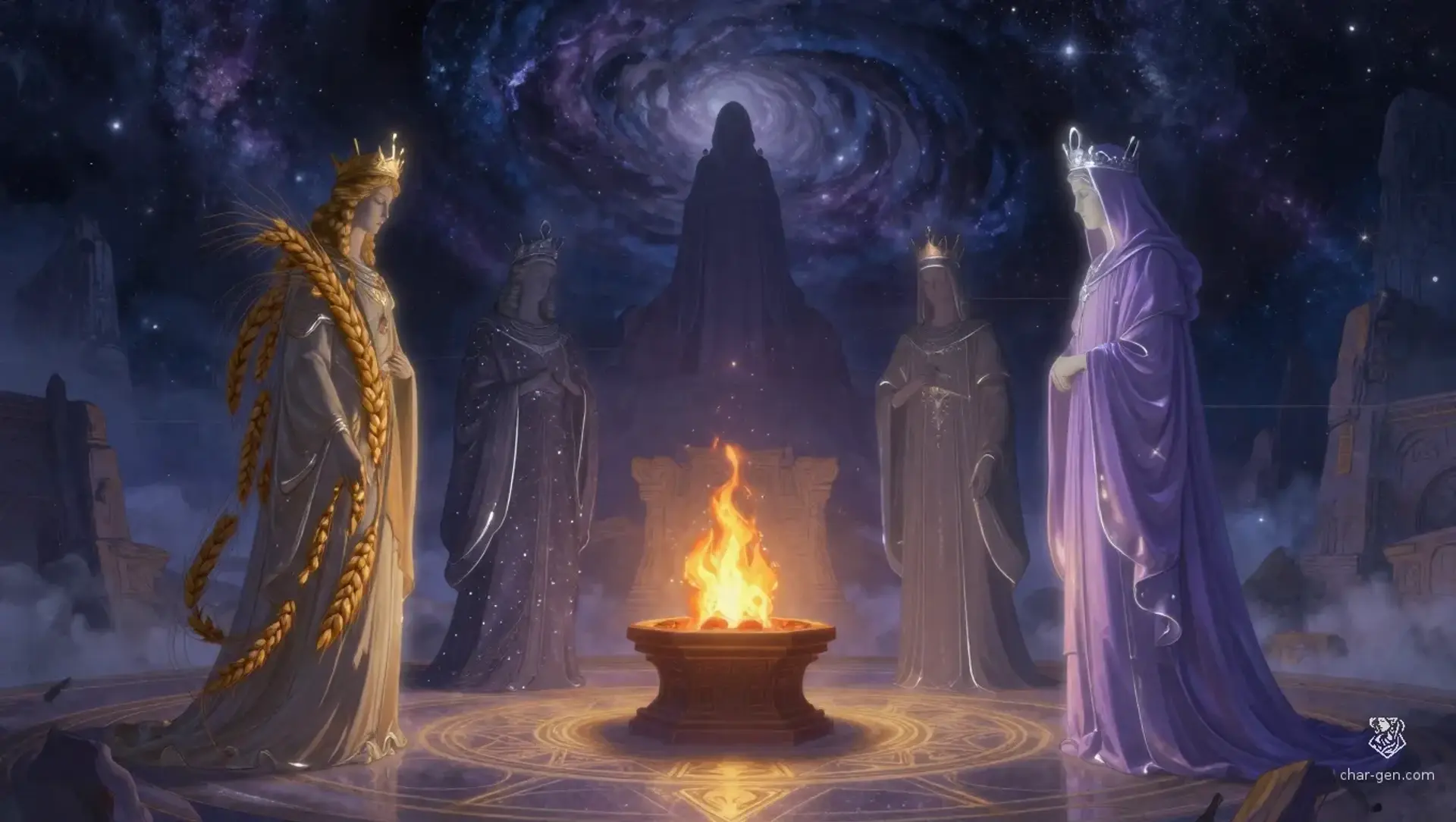 The Weaving Accord - AI-generated fantasy Pantheon