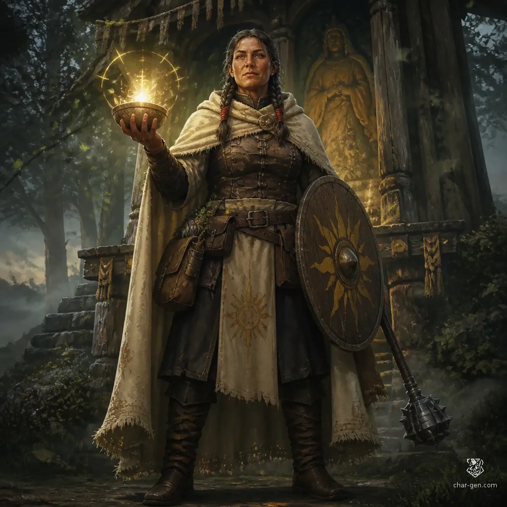 Sheshka Saarinen - AI-generated fantasy Character