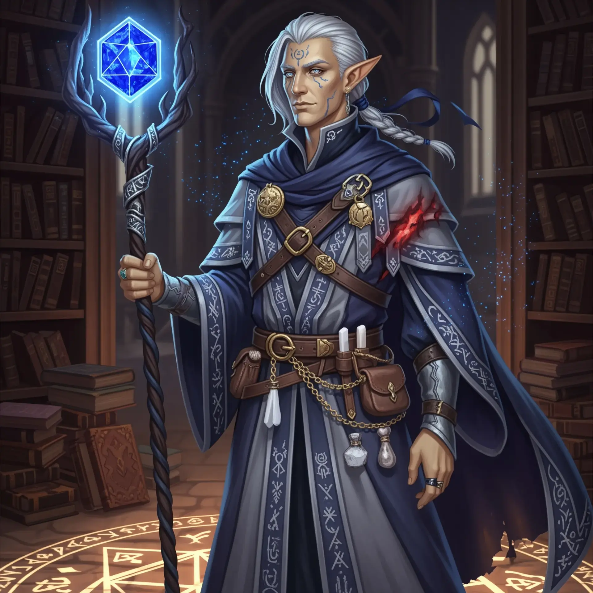 Ilys Seran, Archmagus of the Wardspire - AI-generated fantasy NPC