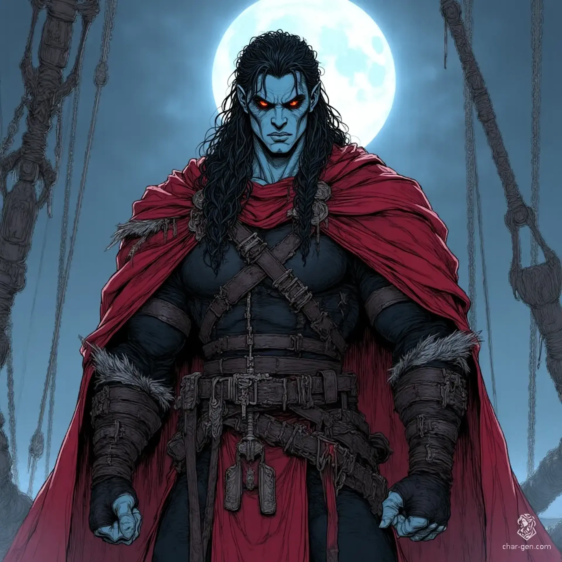 Captain Sylveris Bloodstream - AI-generated fantasy NPC