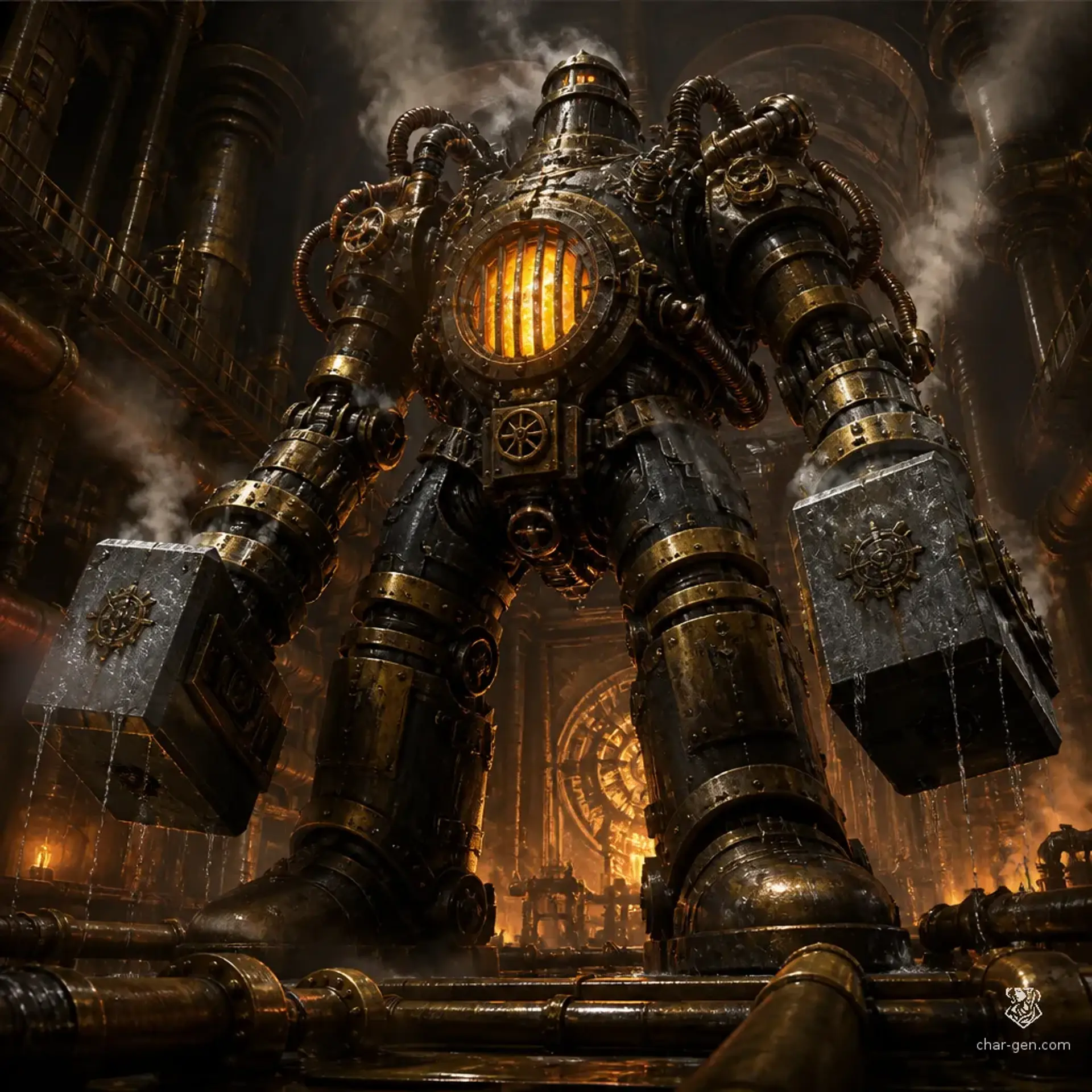 The Forge Sentinel - AI-generated fantasy Monster