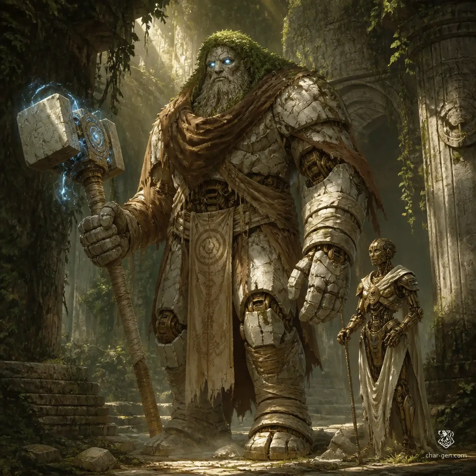 Kranos of the Green Brow - AI-generated fantasy Character