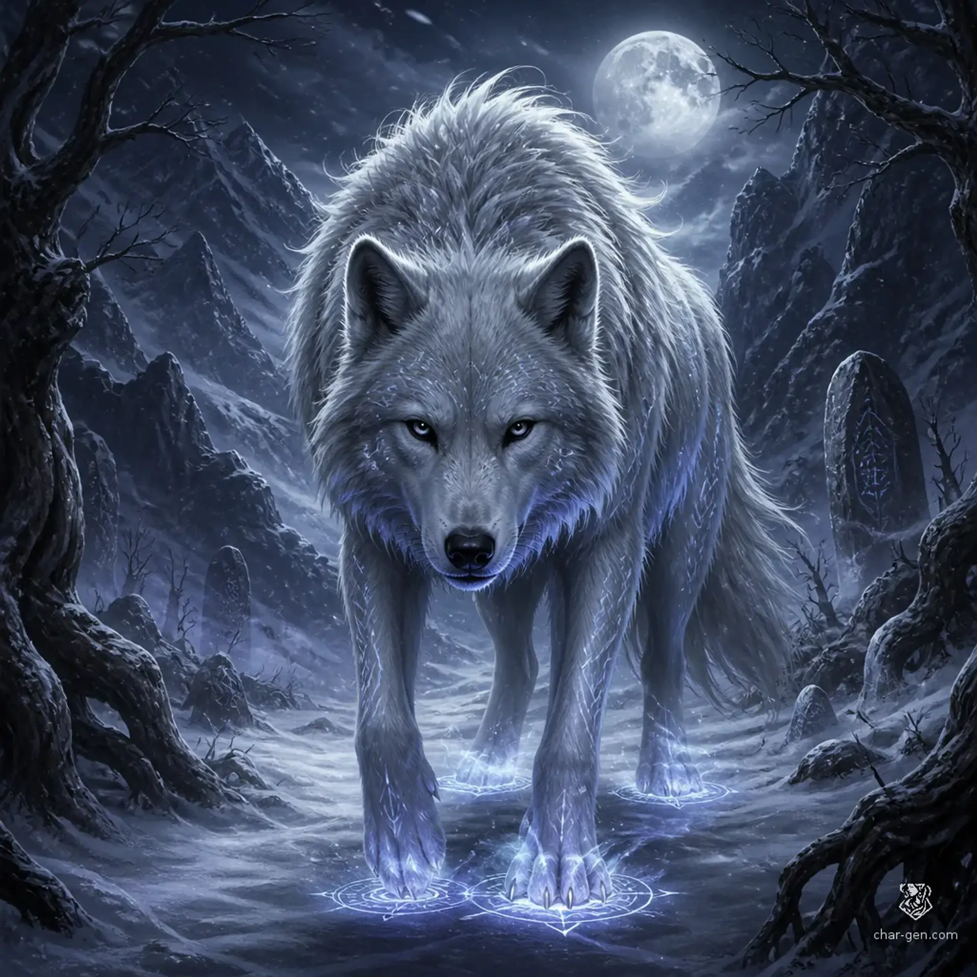 Perfect Wolf - AI-generated fantasy Monster