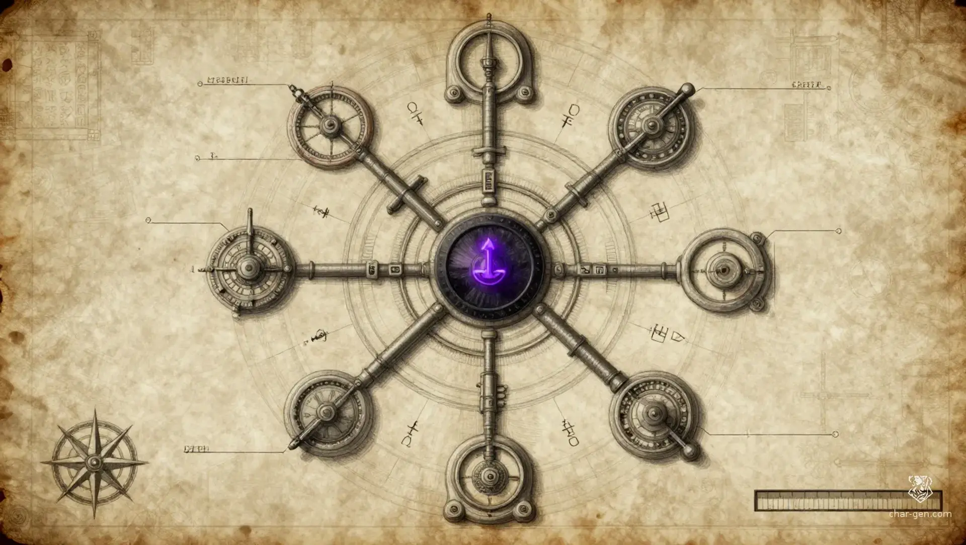 The Oubliette of Orthogonal Thought - AI-generated fantasy Puzzle