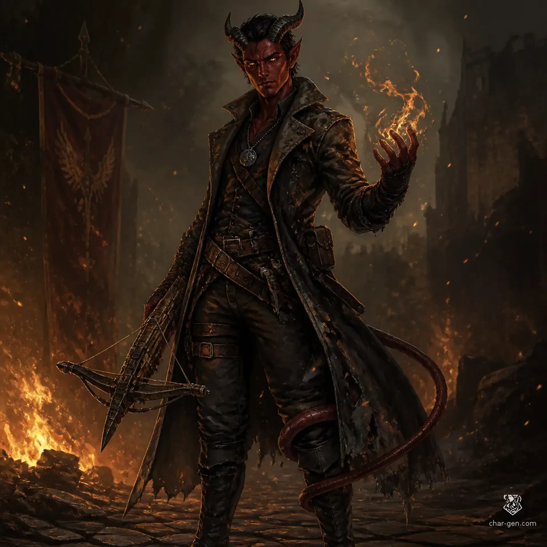 Cassian Vale - AI-generated fantasy Character