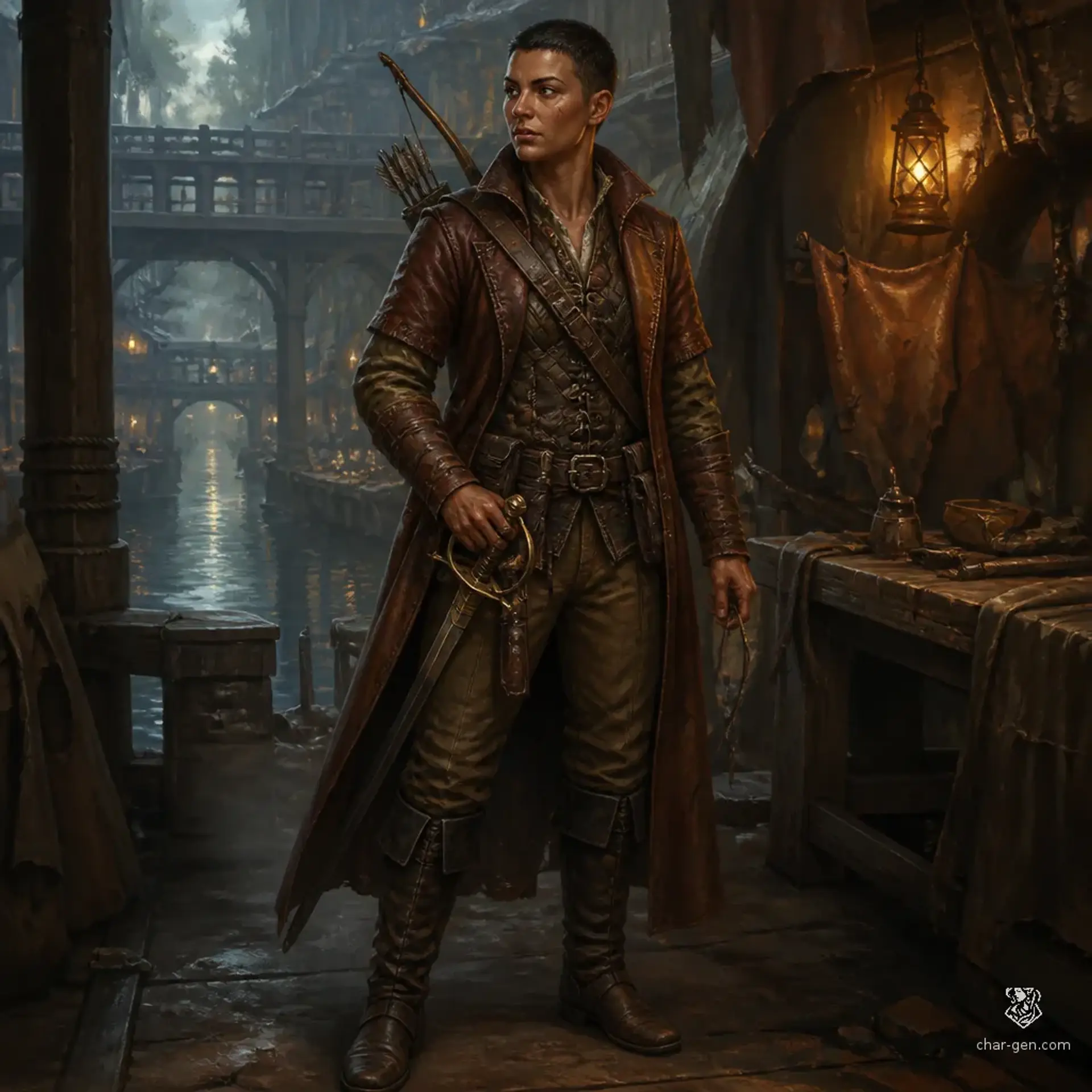 Mira Vrztek - AI-generated fantasy Character