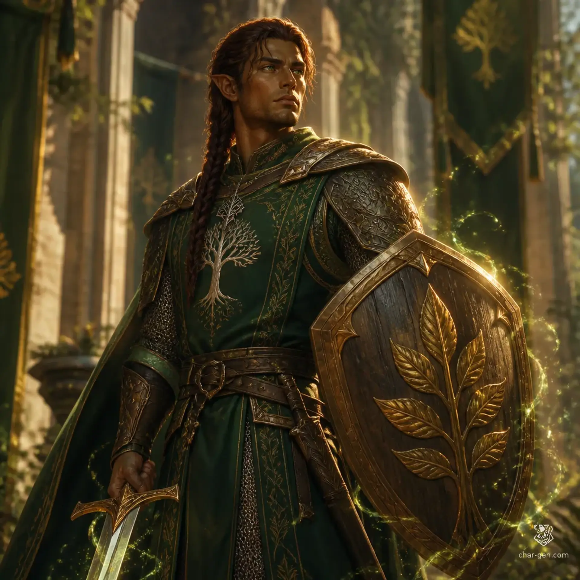 Caelan Veyr - AI-generated fantasy Character