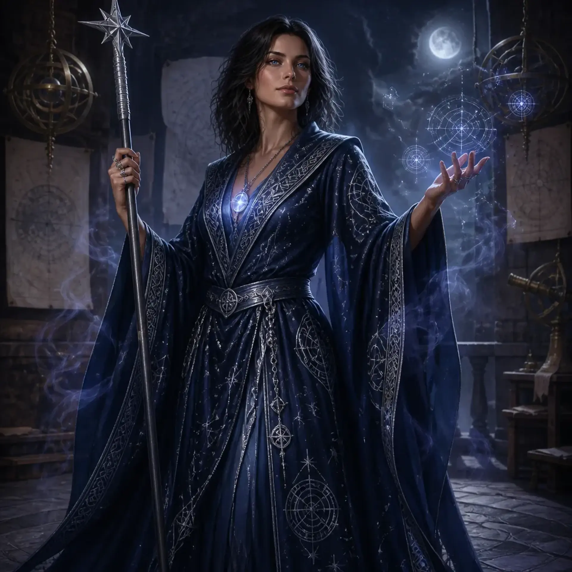 Morgan Starweaver - AI-generated fantasy Character