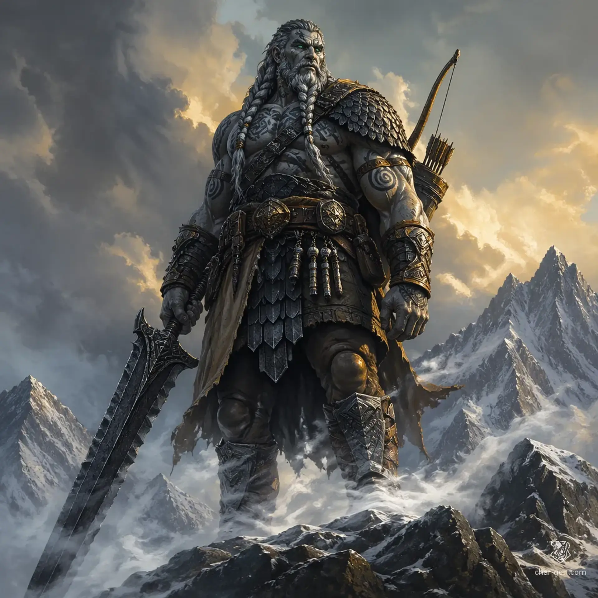 Korthal Vunn - AI-generated fantasy Character