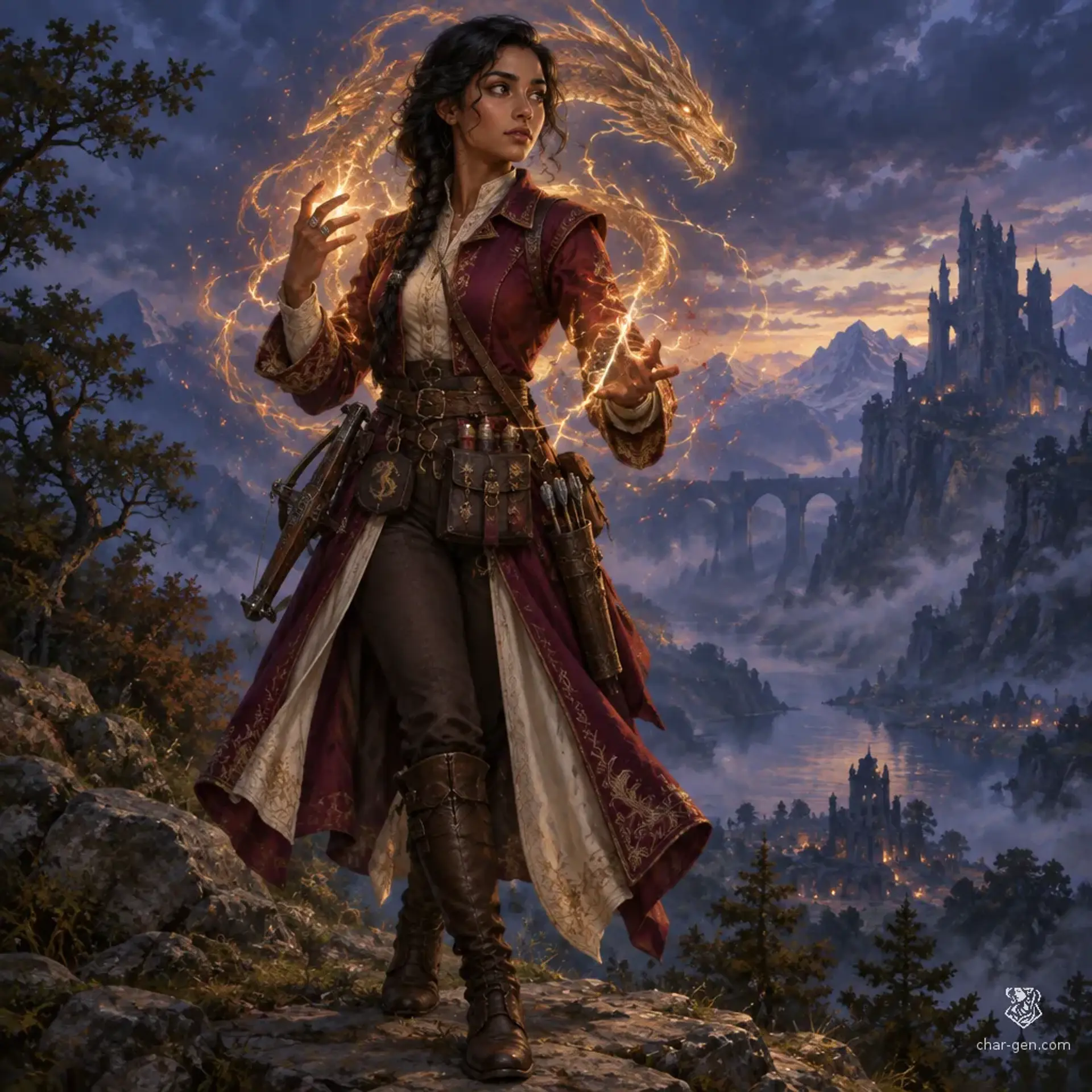 Mirei Valen - AI-generated fantasy Character