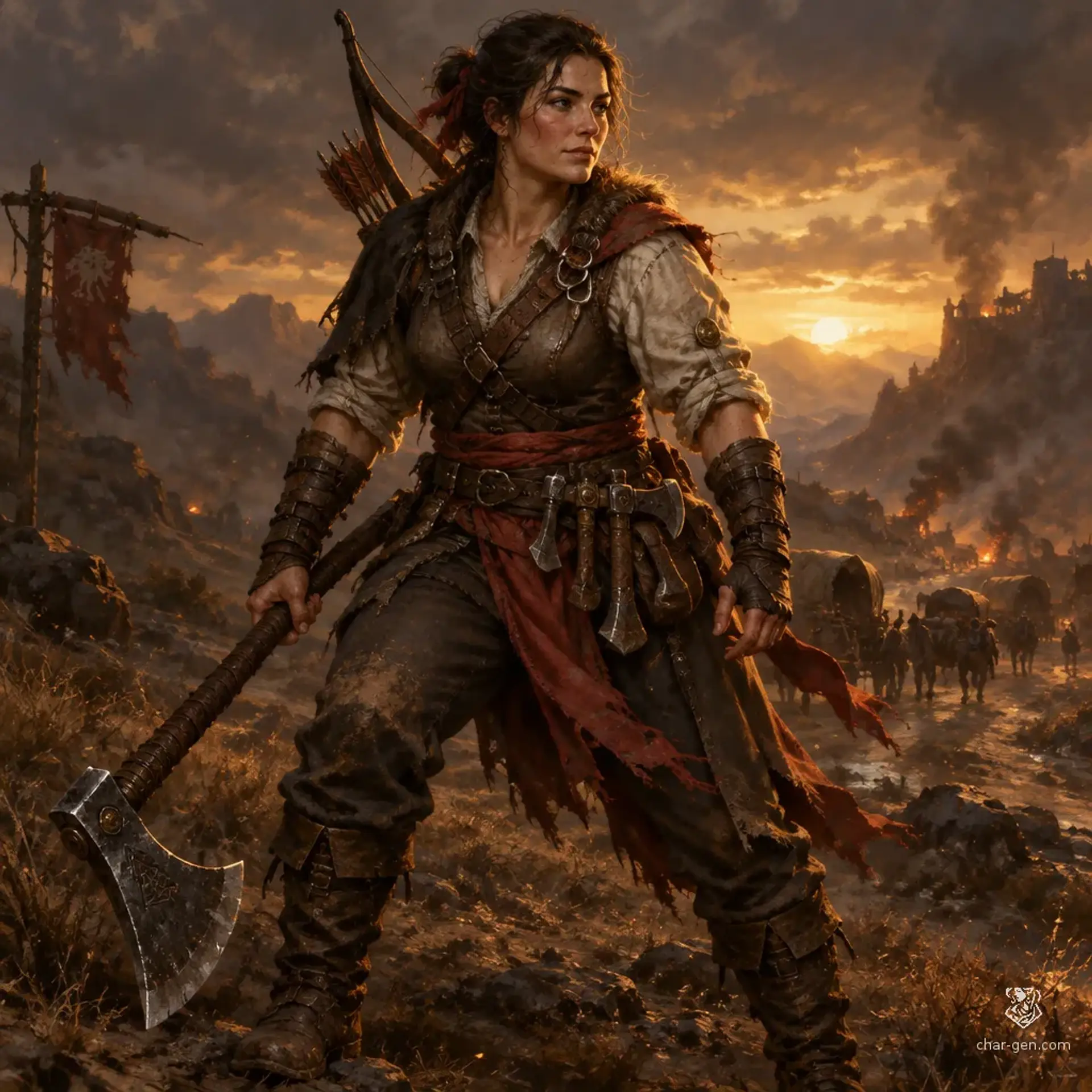 Milenka Dravik - AI-generated fantasy Character
