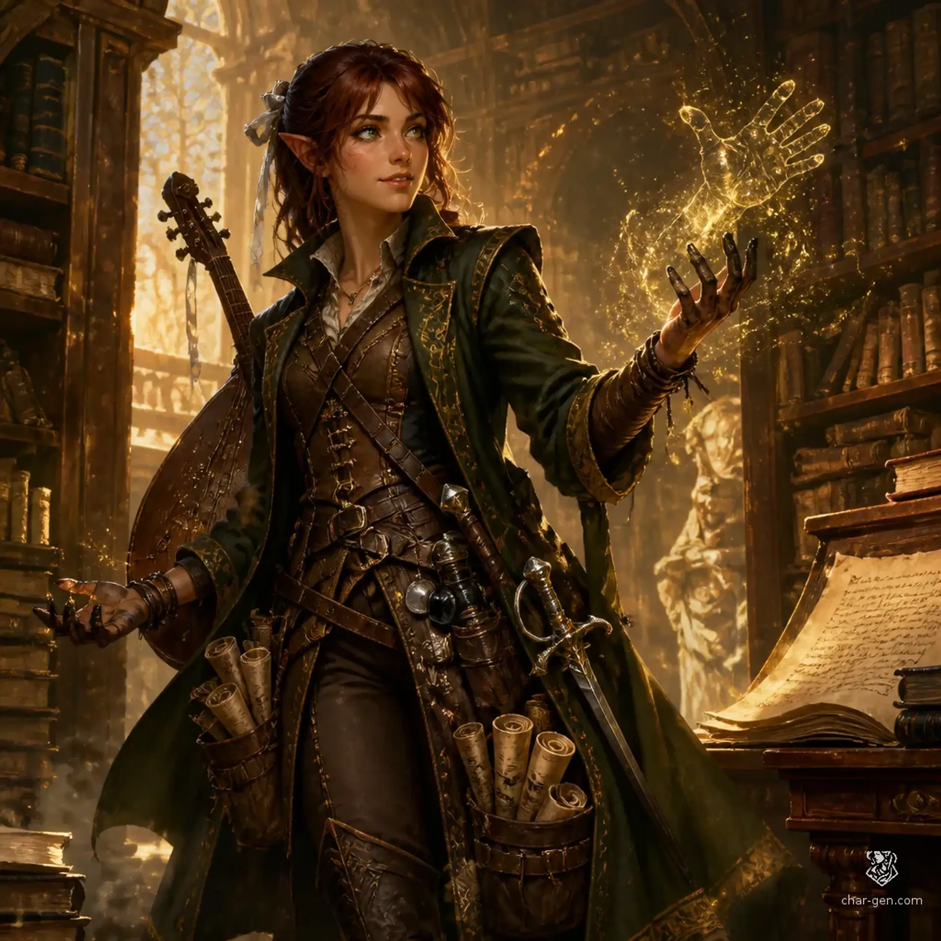 Elyra Vale - AI-generated fantasy Character