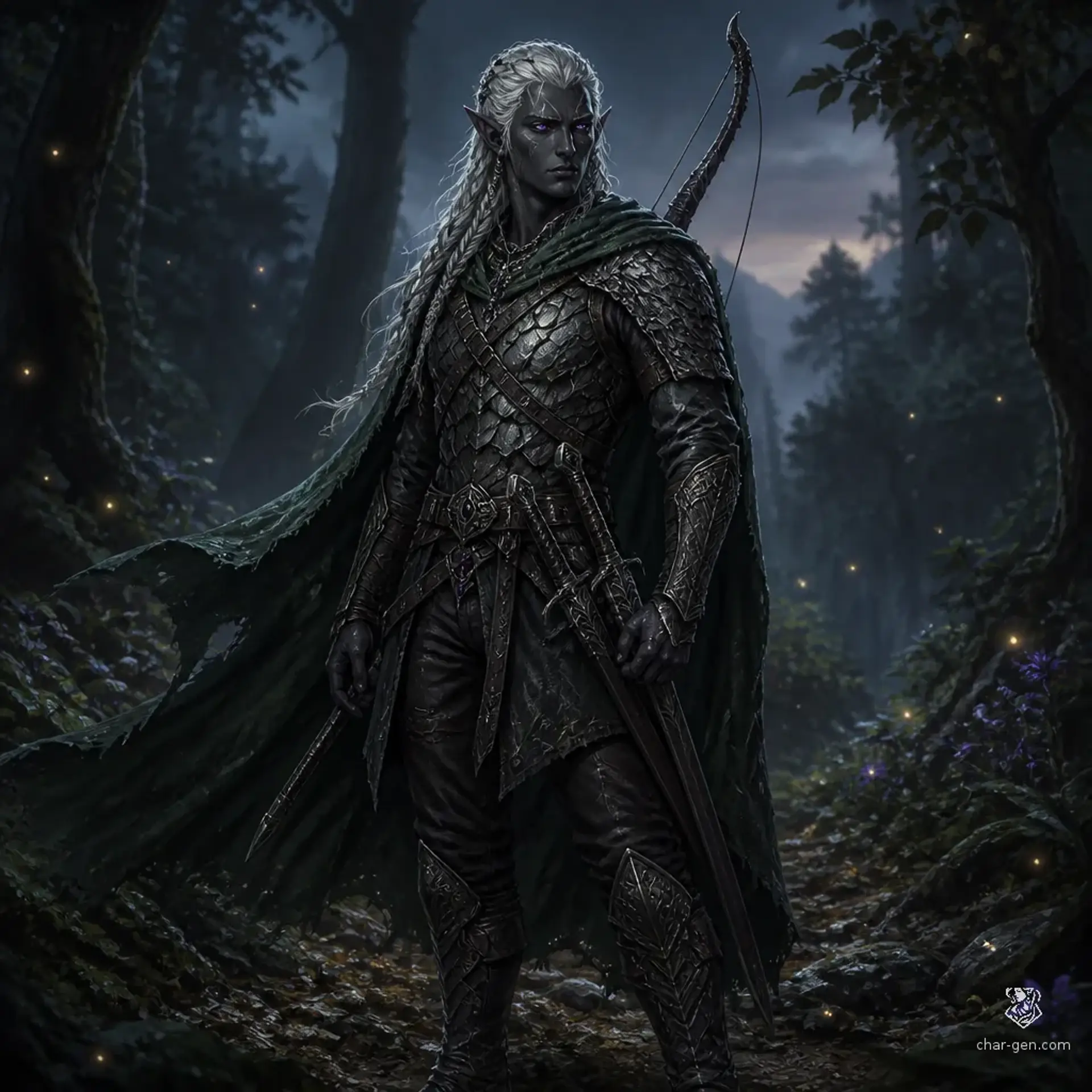Vaelis Xilrath - AI-generated fantasy Character