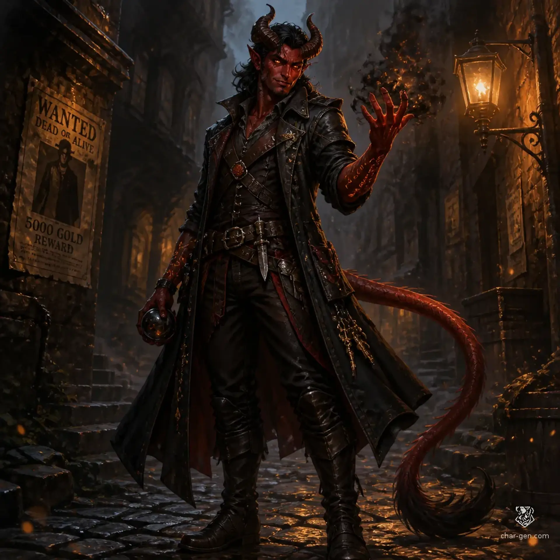 Veyr Ashmark - AI-generated fantasy Character