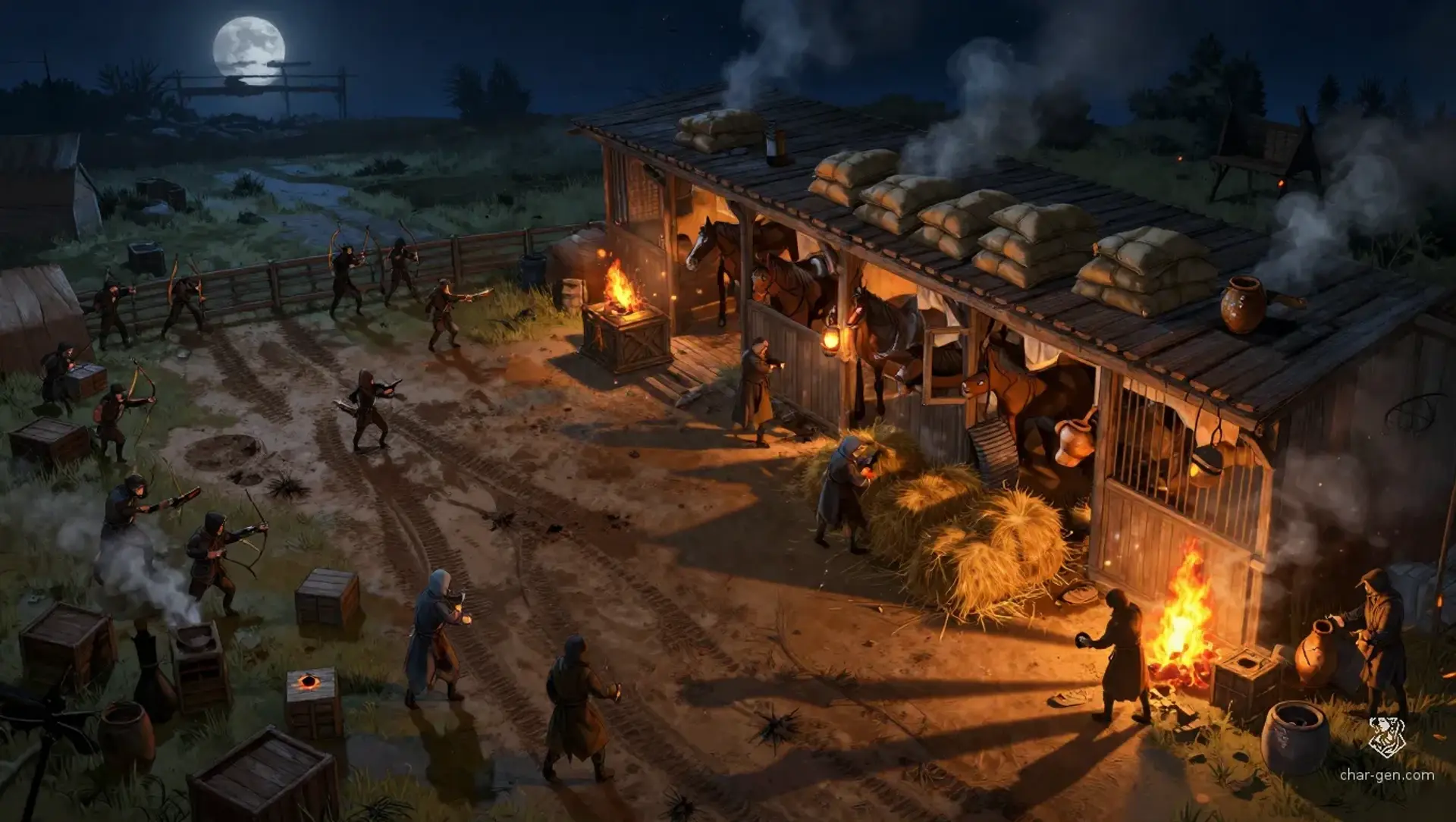 Keep the Stable From Burning - AI-generated fantasy Encounter