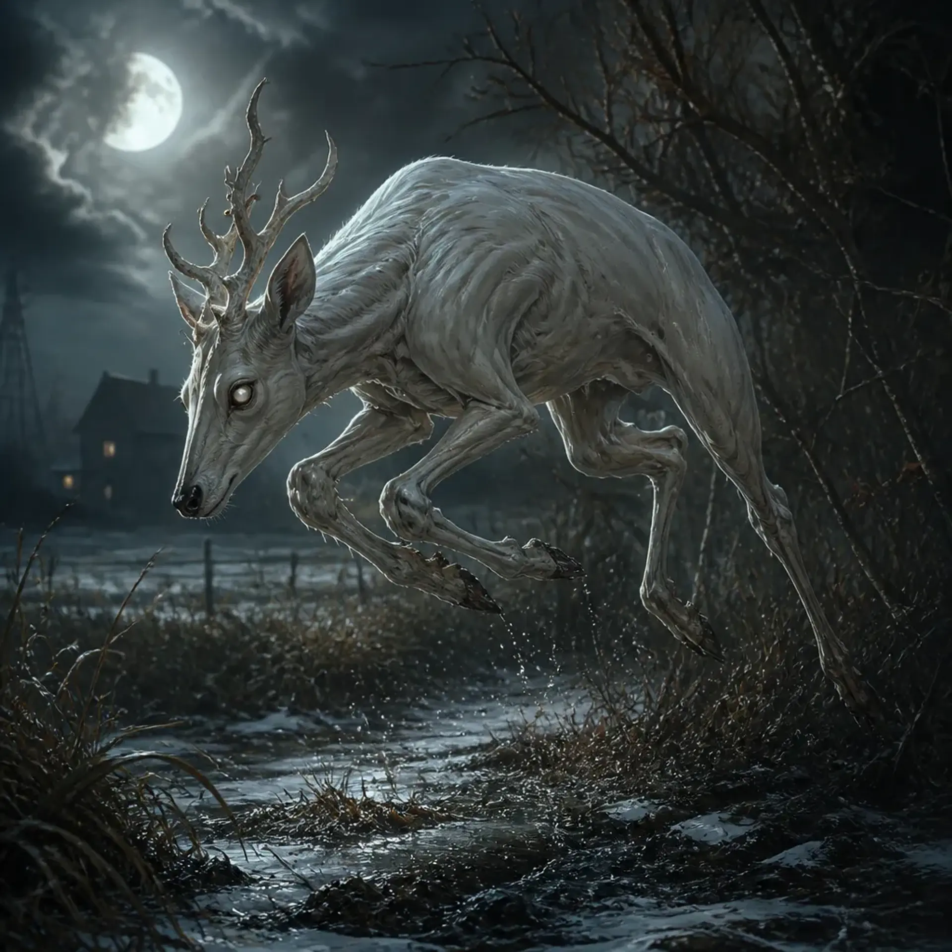 Warped Doe - AI-generated fantasy Monster