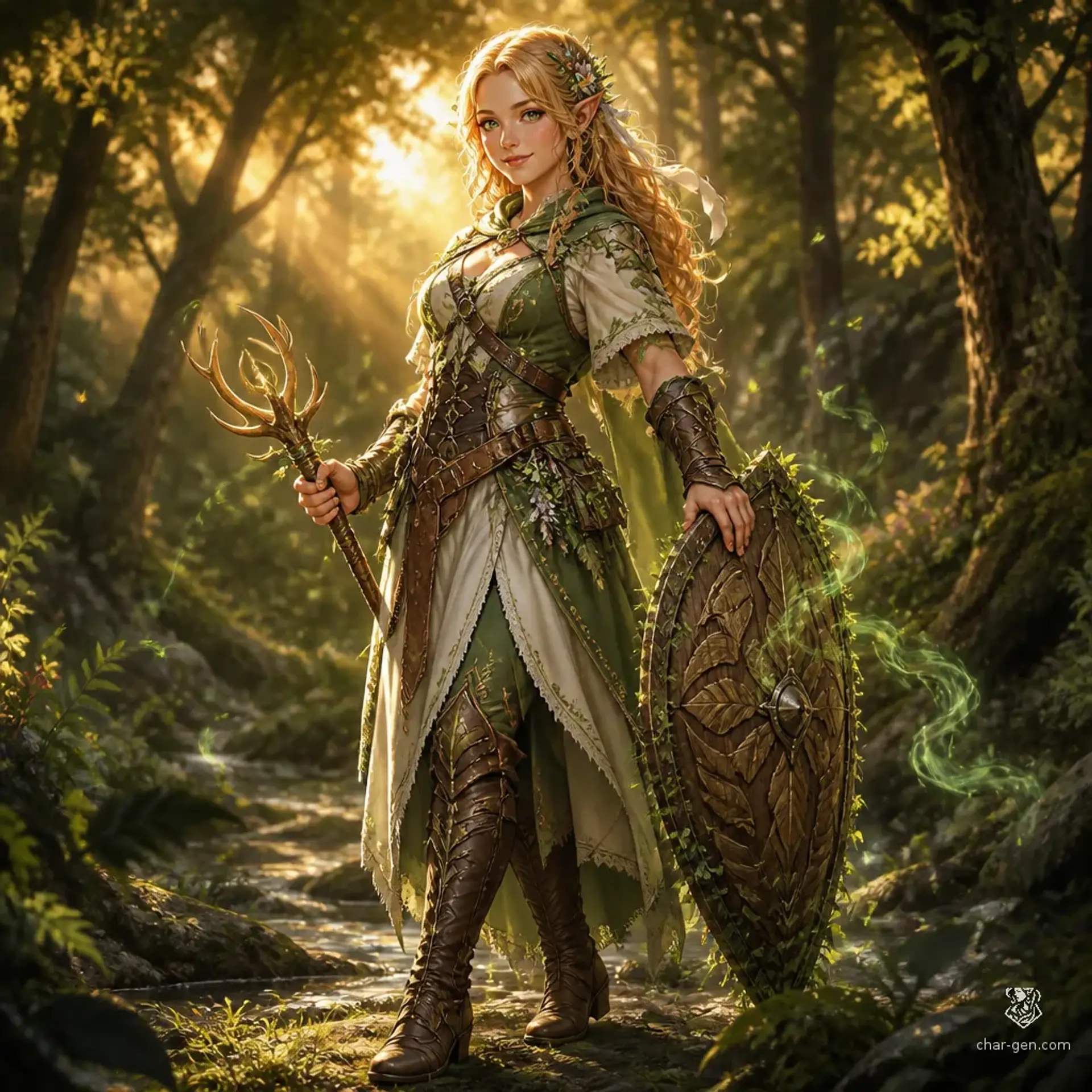 Liora Meadowglow - AI-generated fantasy Character
