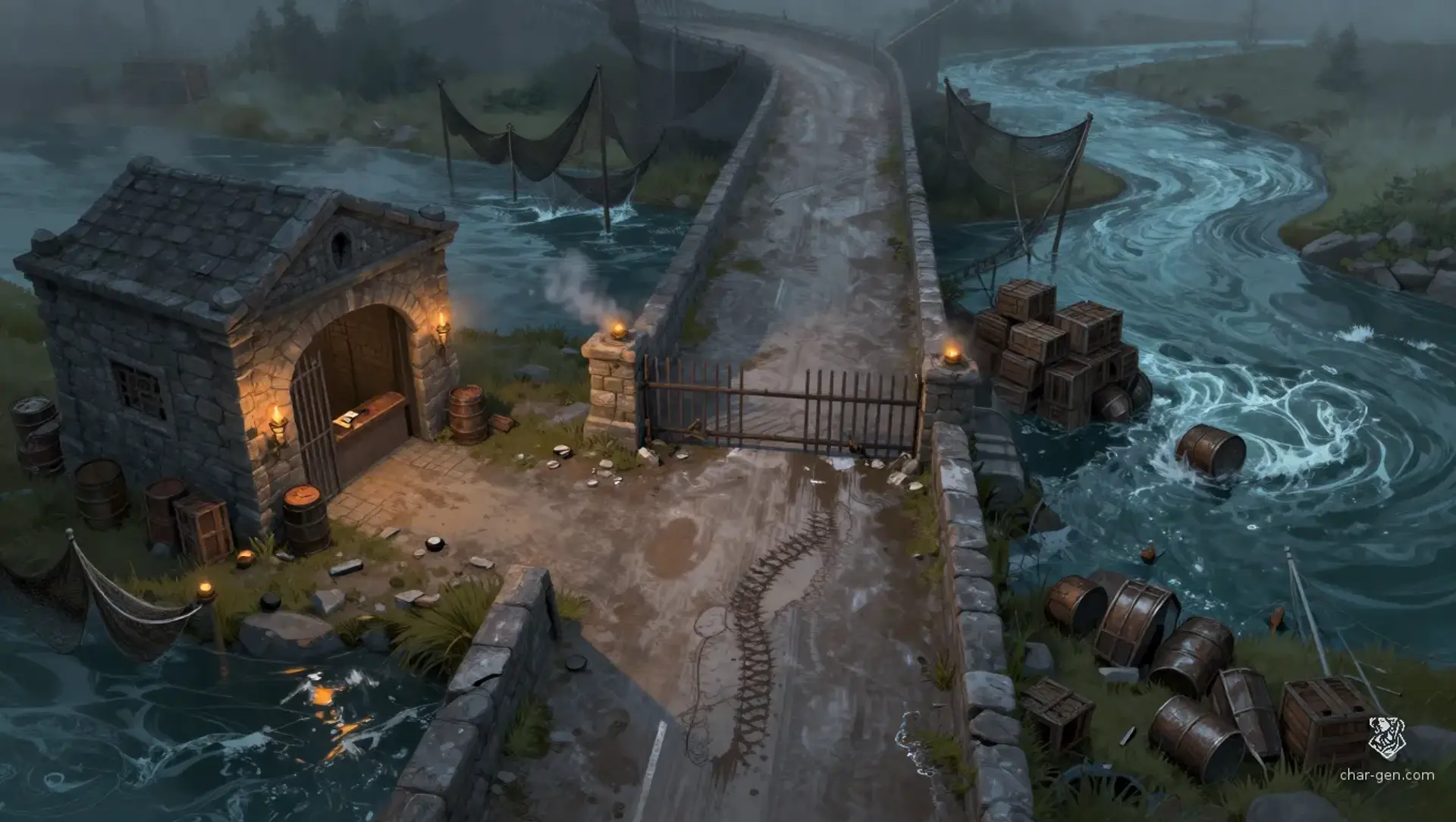 Save the Toll Bridge - AI-generated fantasy Encounter