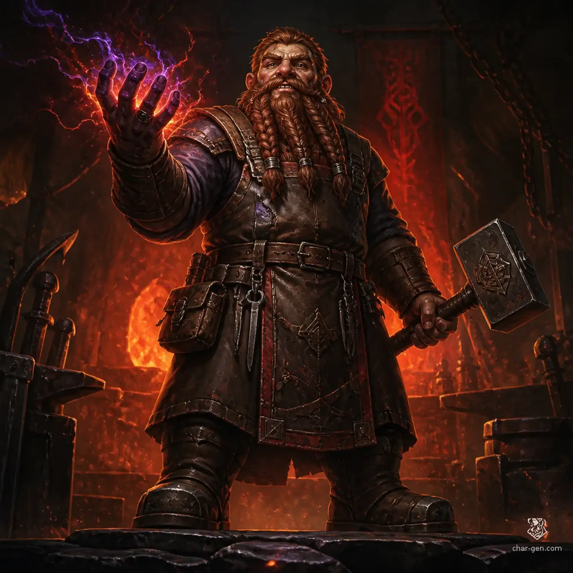 Drok Vardze - AI-generated fantasy Character