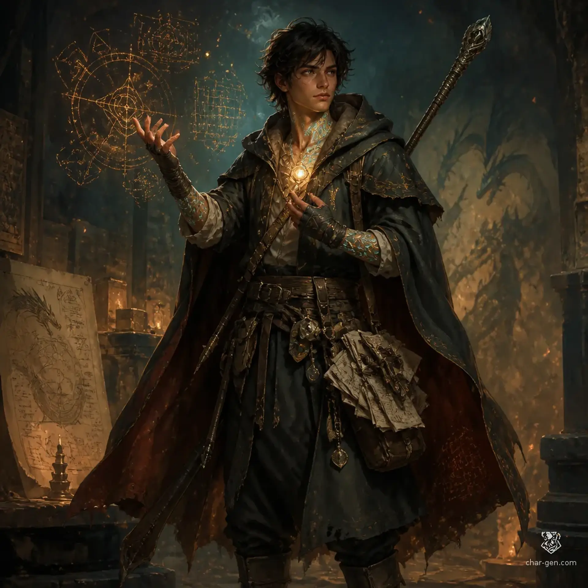 Aster - AI-generated fantasy Character