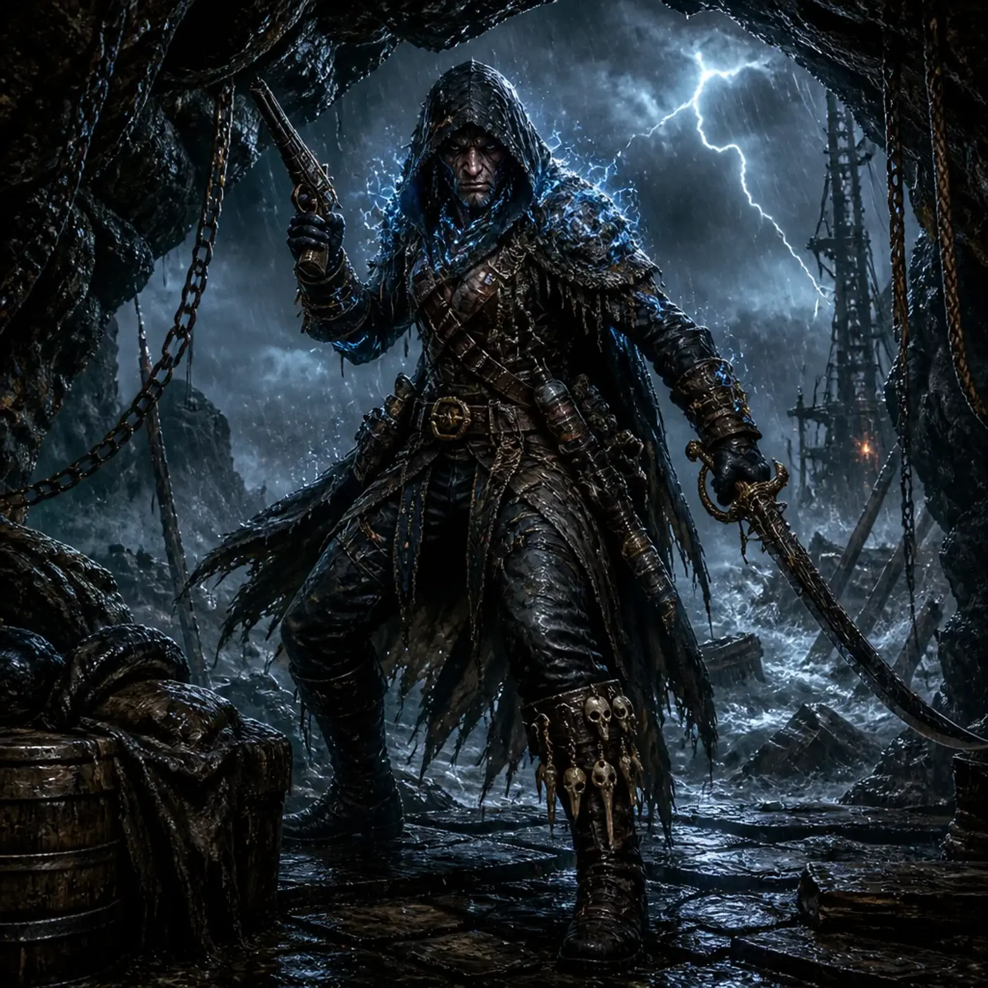 storm-hardened cutthroats - AI-generated fantasy Monster