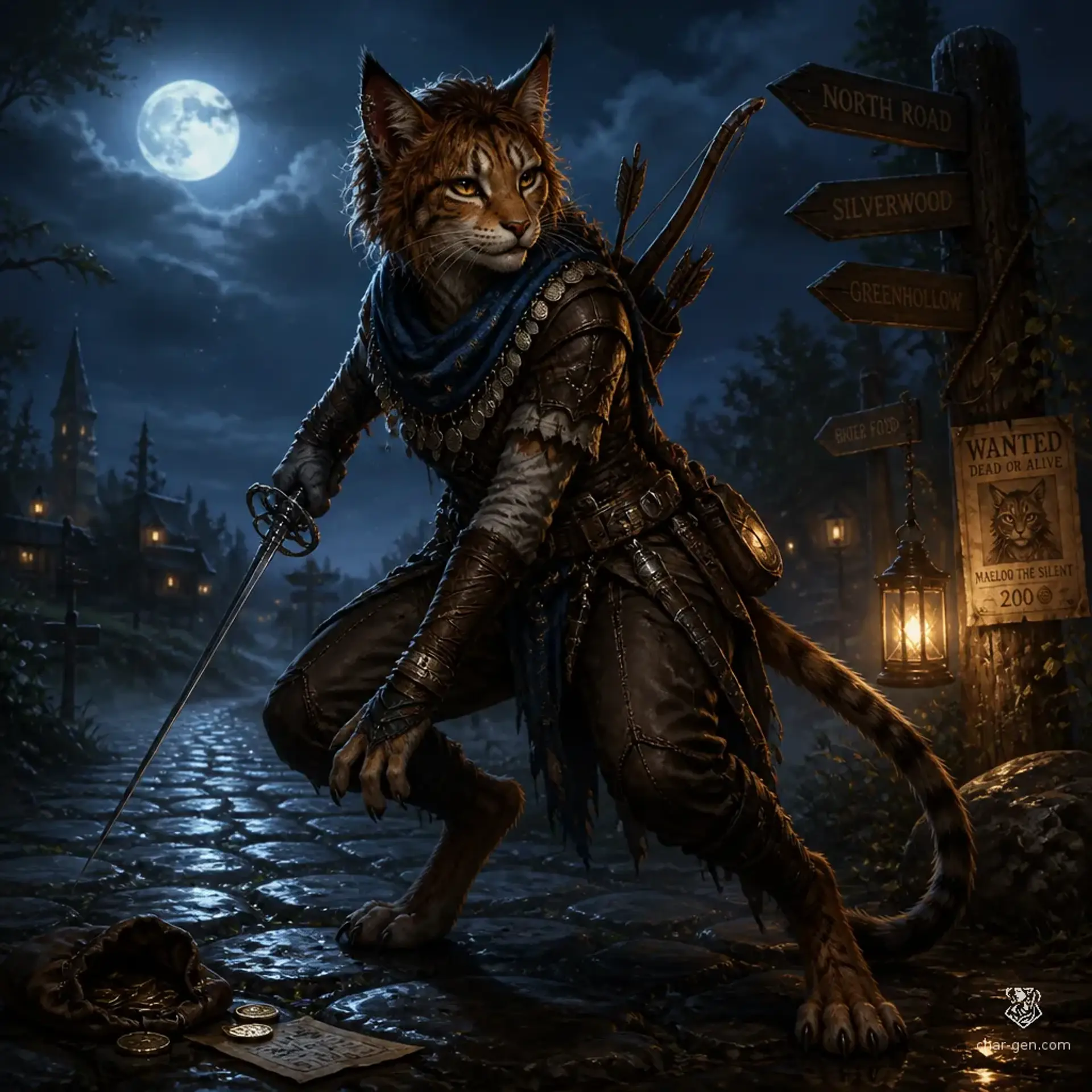 Selix - AI-generated fantasy Character