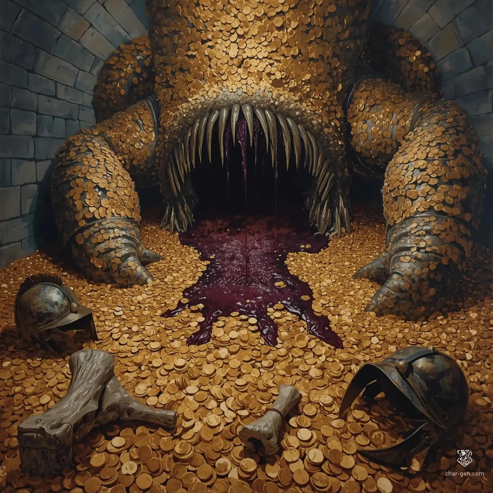 Hoard Mimic | Fantasy Monster Generated by CharGen