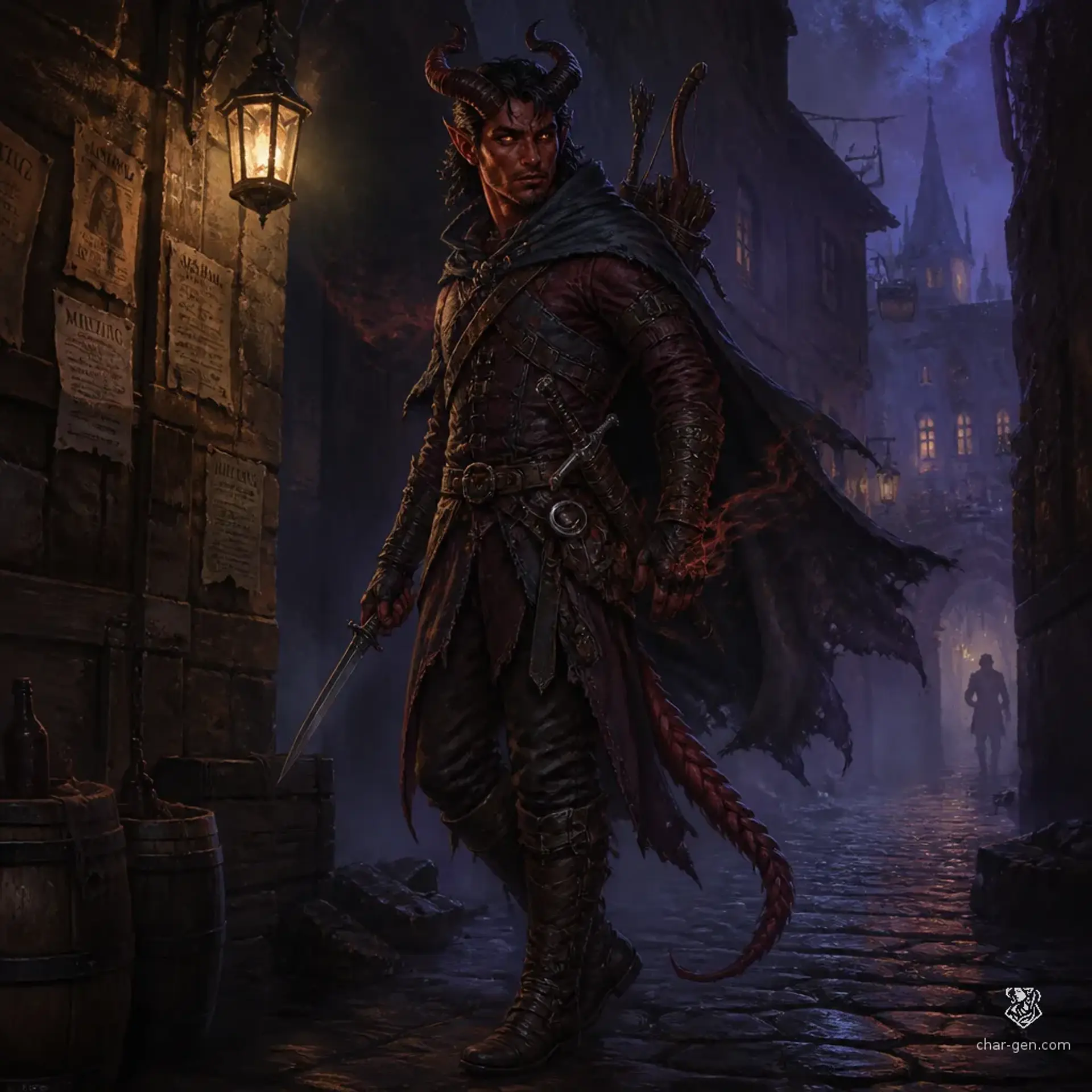 Azazel - AI-generated fantasy Character