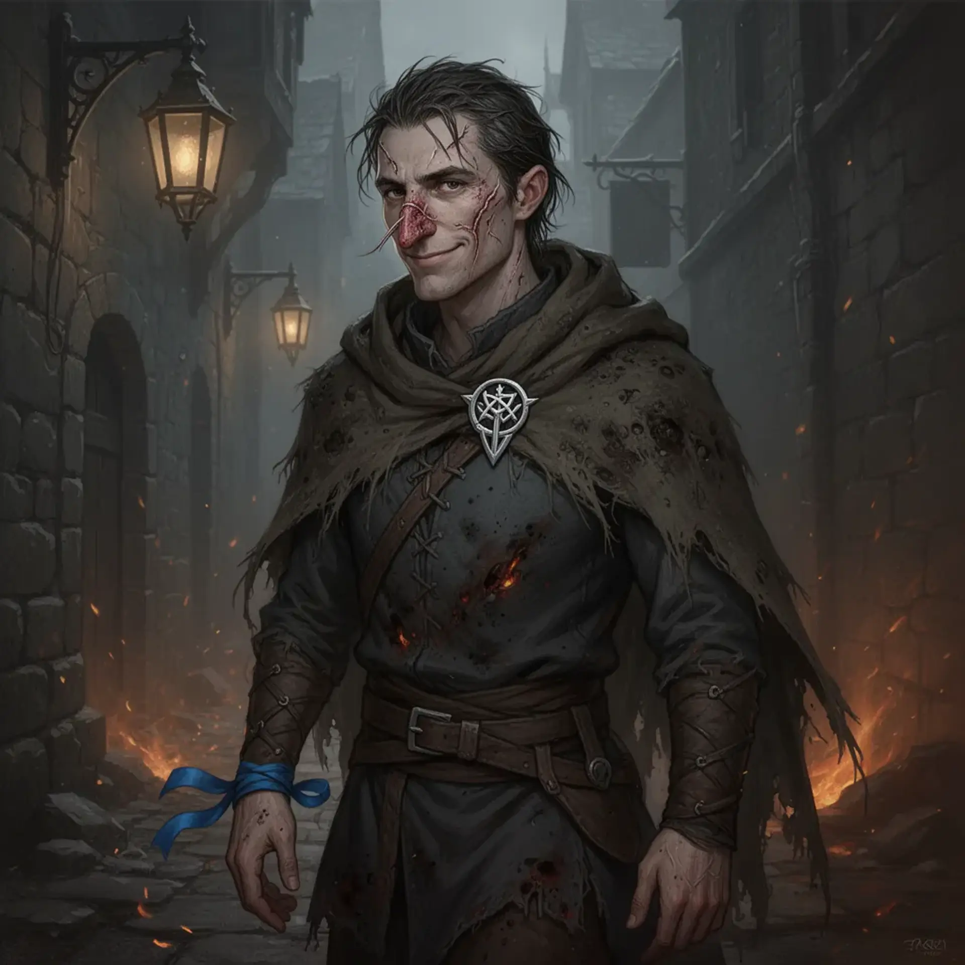 Derrin Ashfoot - AI-generated fantasy NPC