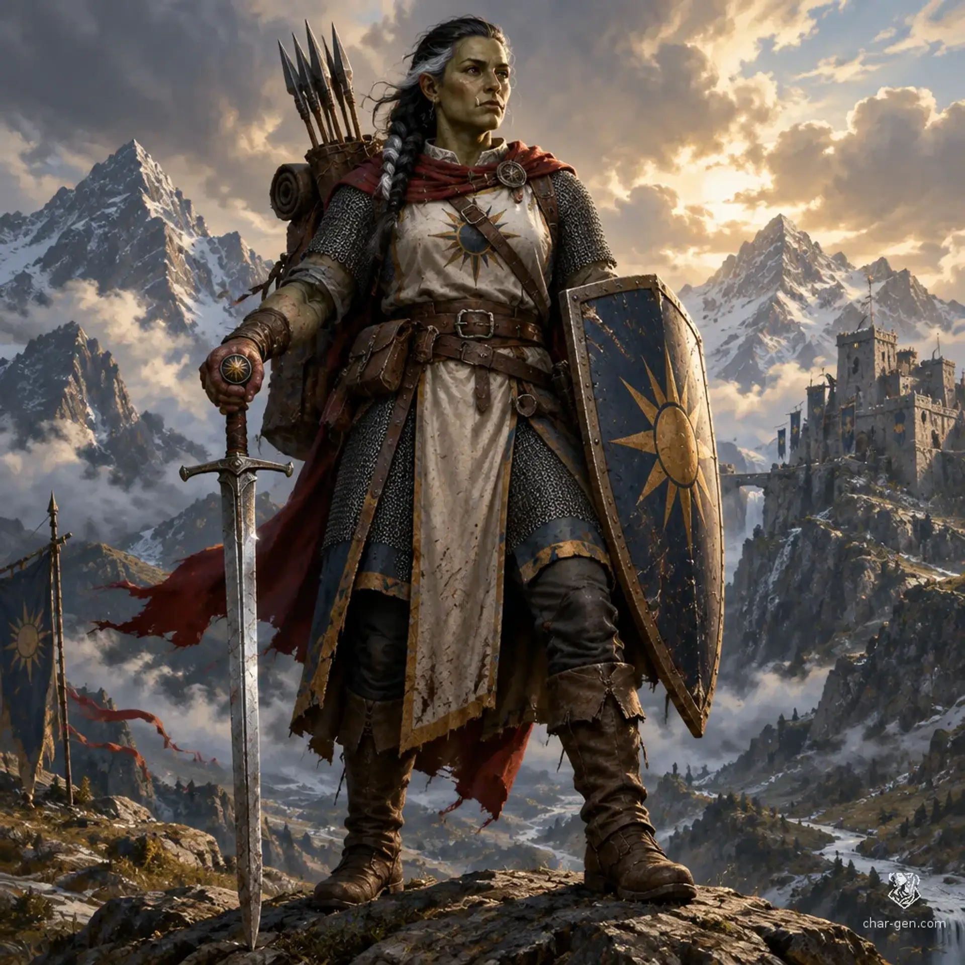 Naska Quispe - AI-generated fantasy Character