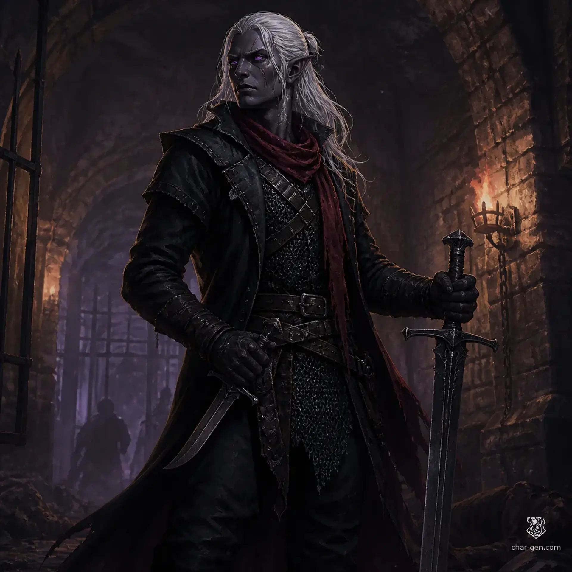 Vhurann Ssin - AI-generated fantasy Character