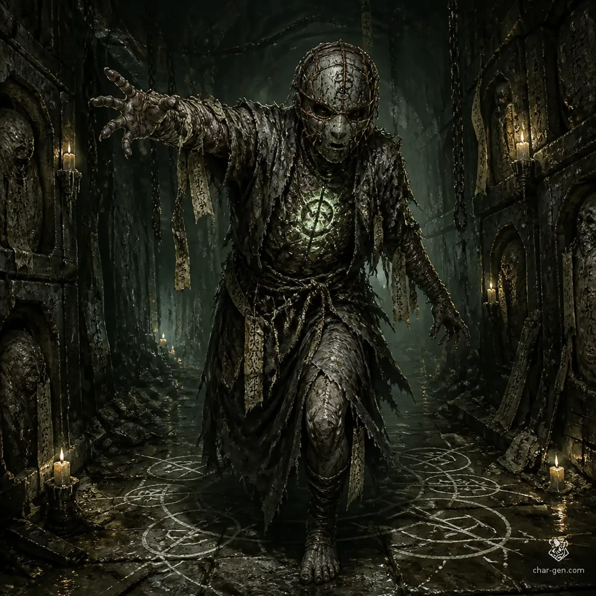 Cultist Zombie - AI-generated fantasy Monster