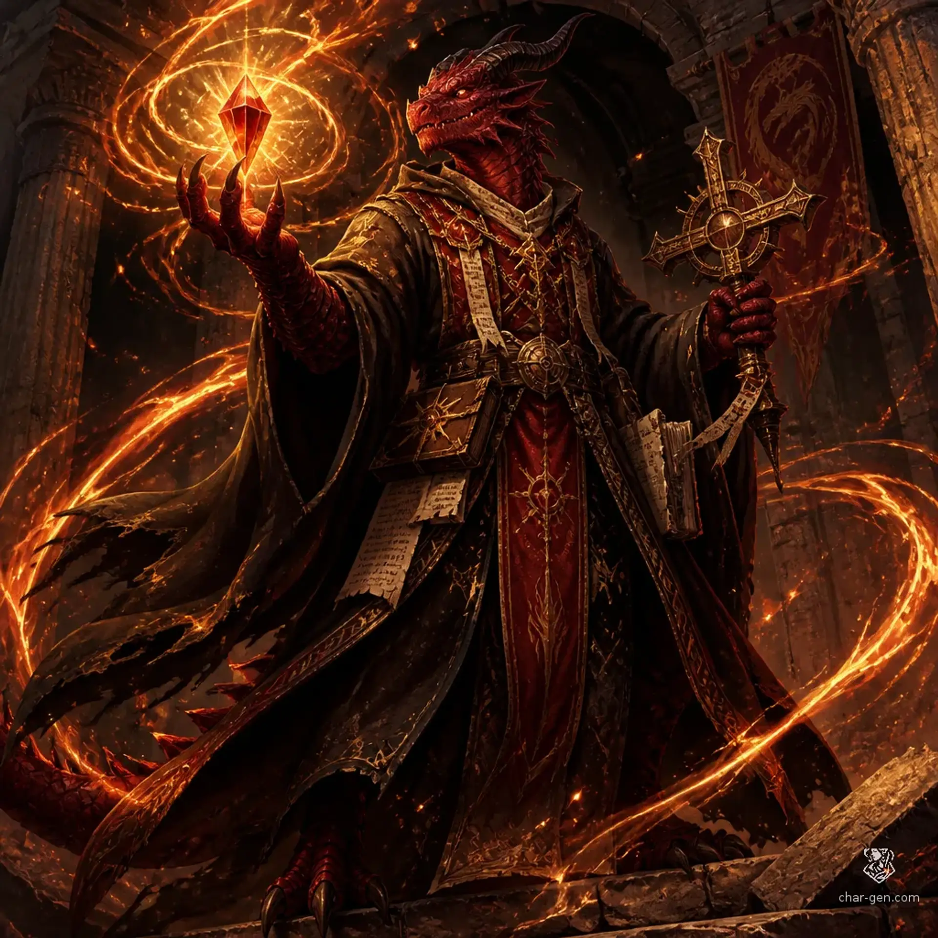 Krynnax - AI-generated fantasy Character