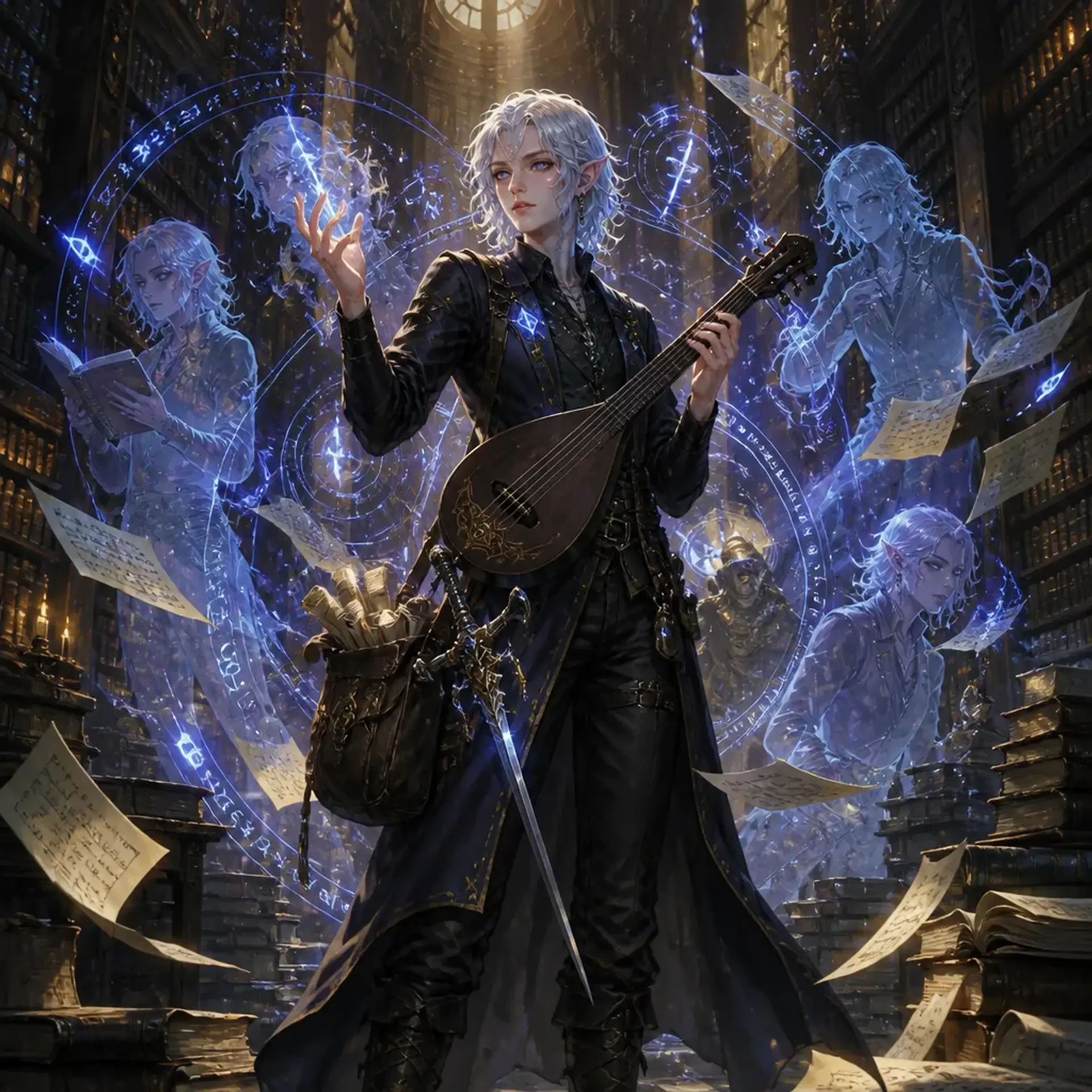 Lysandra SilverTongue - AI-generated fantasy Character