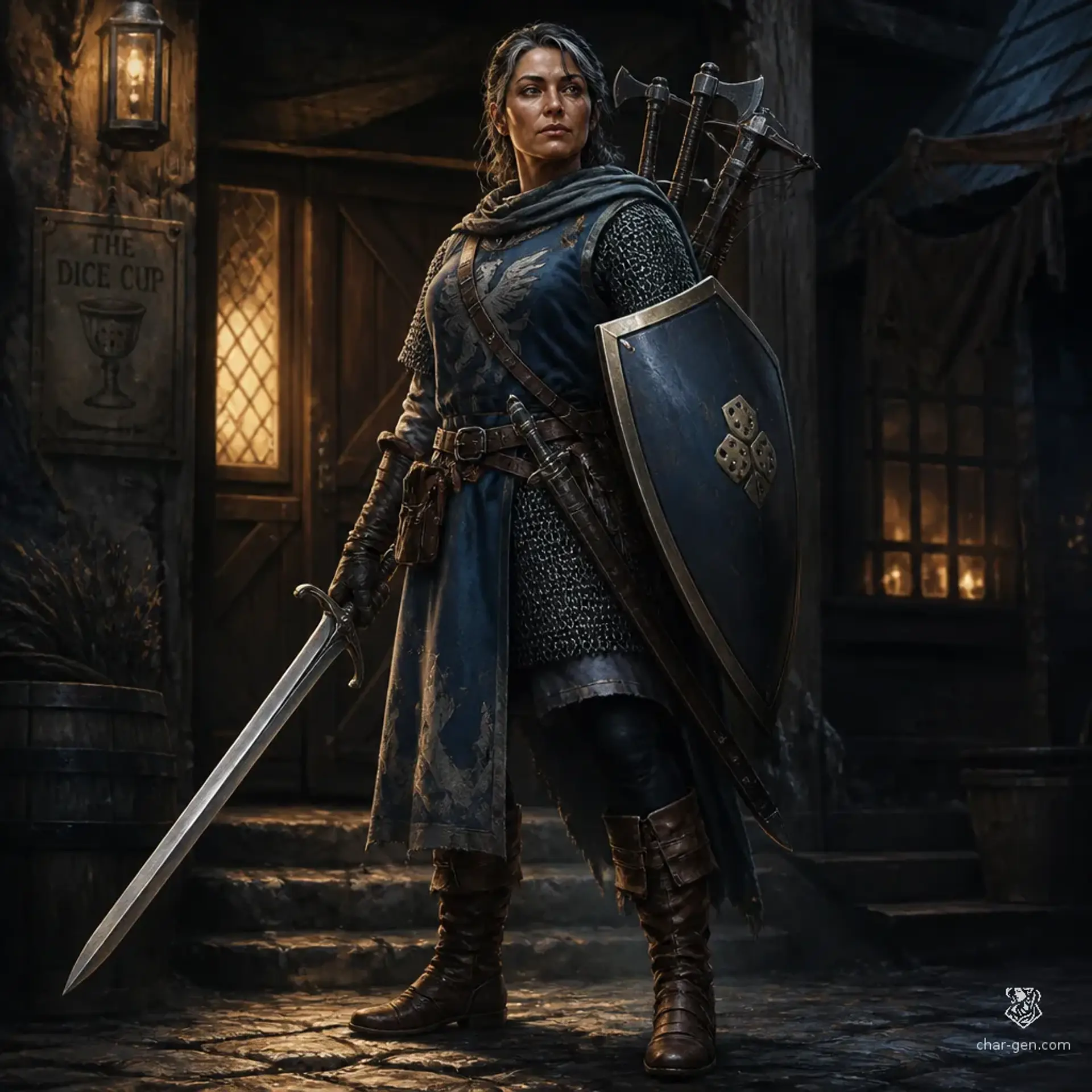 Nino Kvaratskheli - AI-generated fantasy Character