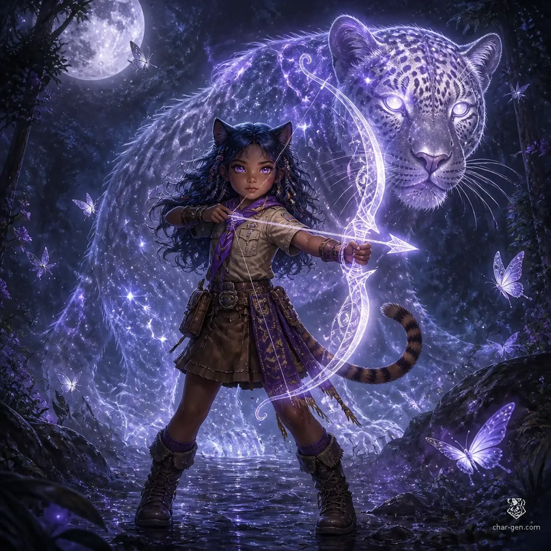 Lunar Abigail Barrett - AI-generated fantasy Character