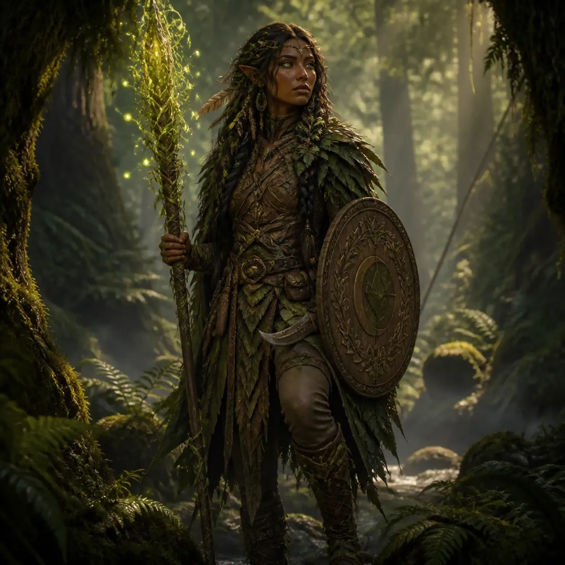 Thalarae Greenbough - AI-generated fantasy Character